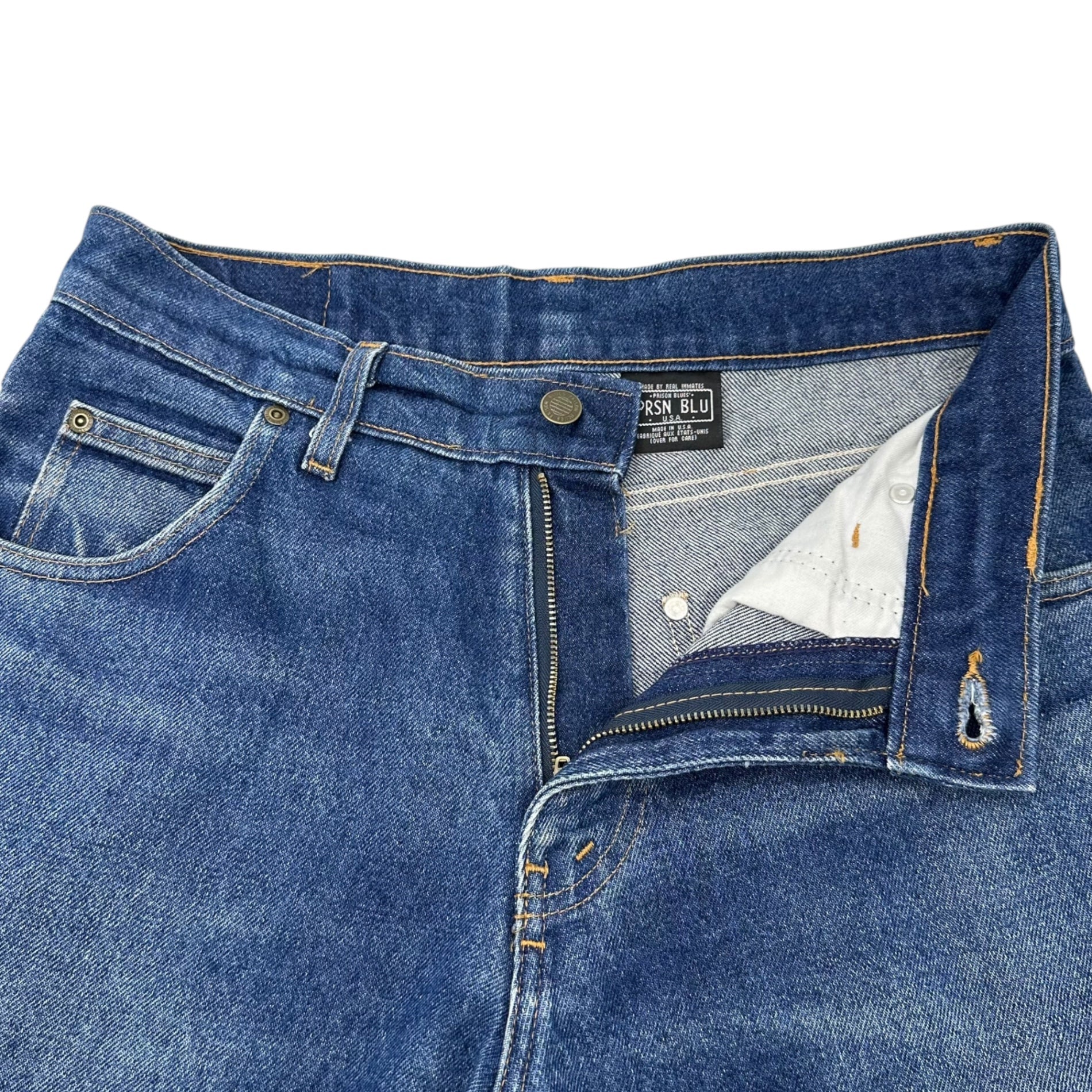 PRISON BLUES(プリズンブルース) USA made Painter Denim Pants ペインター デニム パンツ 105026 W32L32 インディゴ ワーク テーパード PRSN BLU