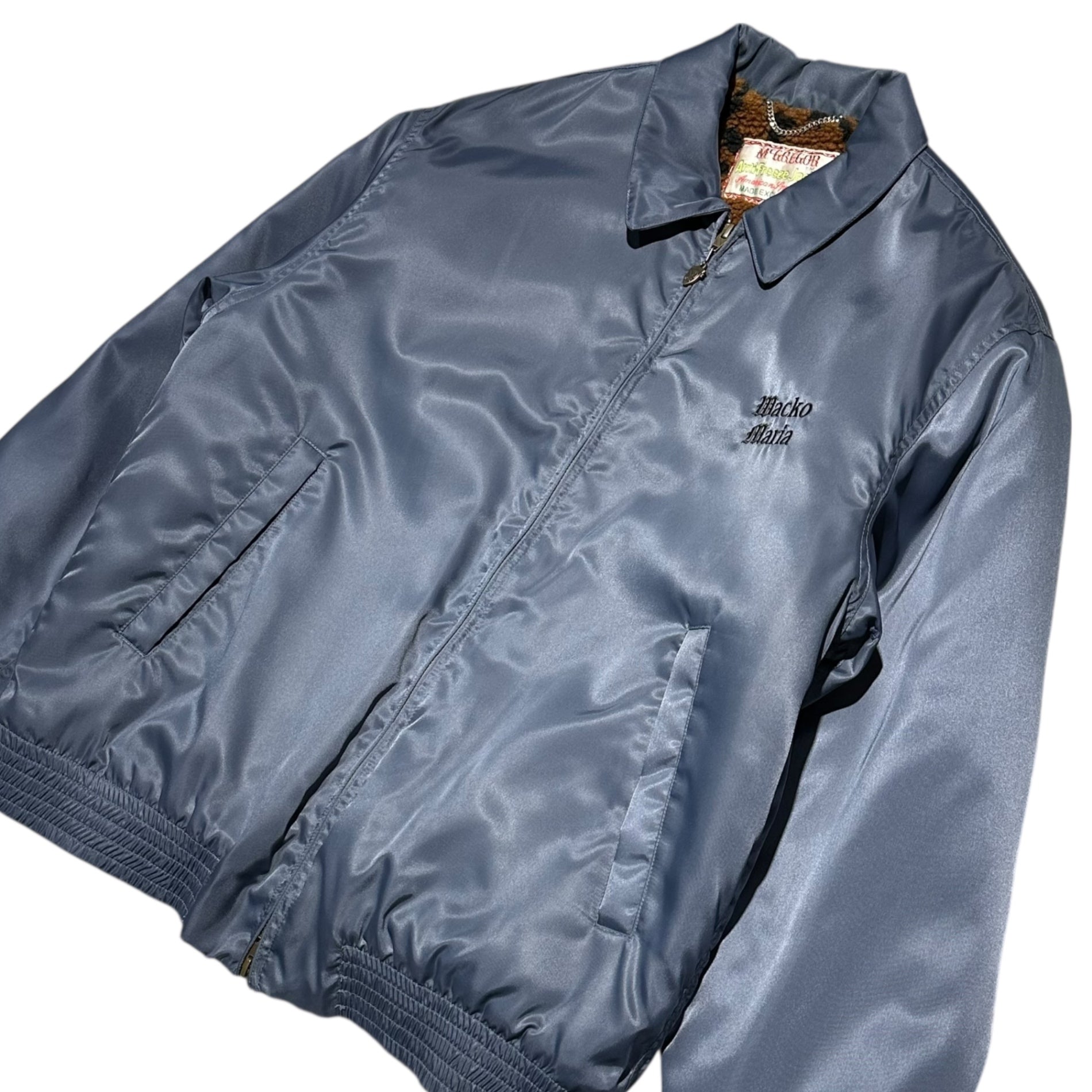 WACKO MARIA×MCGREGOR(ワコマリア×マックレガー) 23AW ANTI-FREEZE JACKET TYPE-3 アンチ フリーズ ジャケット 23FW-WMO-MC03 / 113133803 M グレー レオパード ボア ナイロン ブルゾン