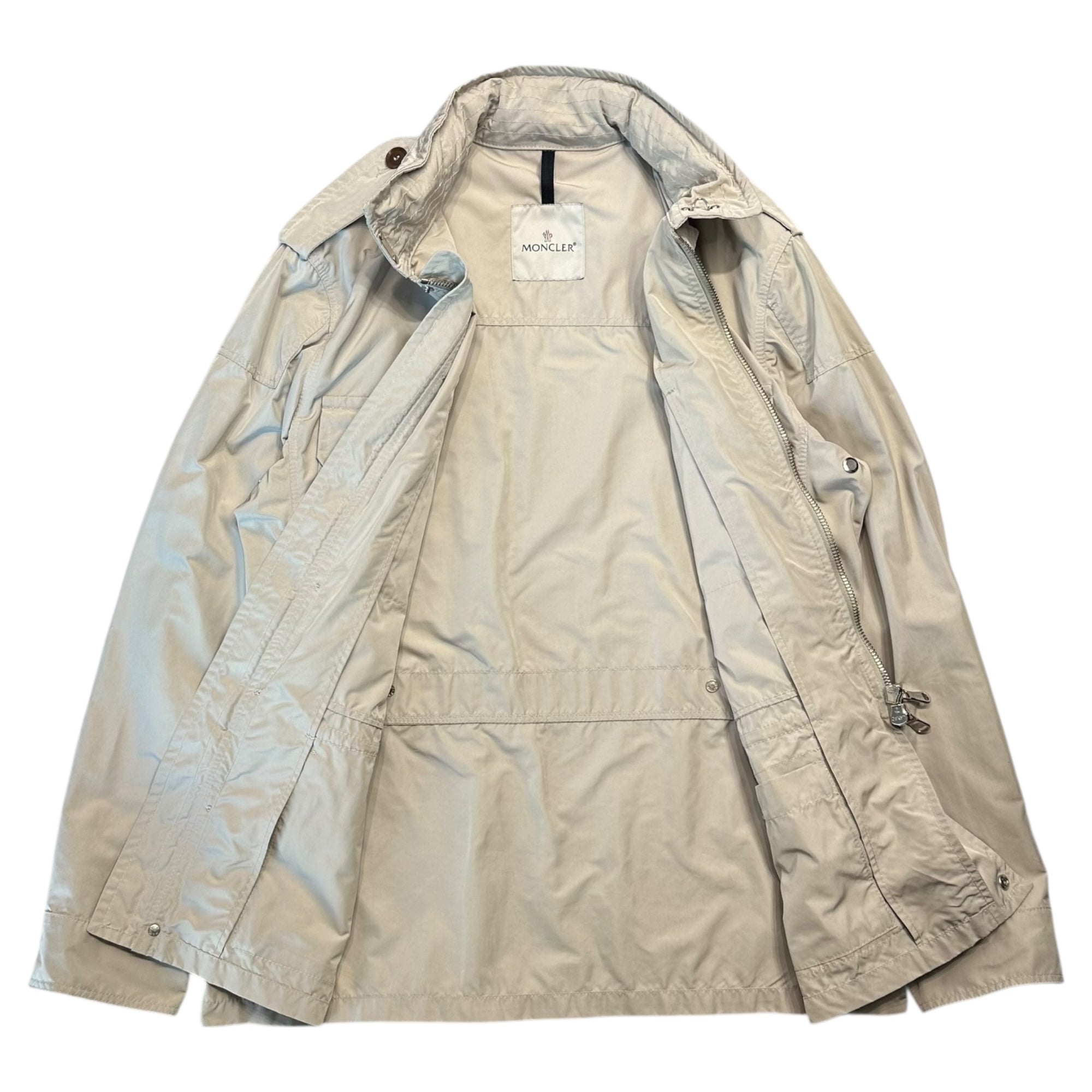 MONCLER(モンクレール) ERMITE Nylon Military-inspired jacket エルミット ナイロン ミリタリー インスパイア ジャケット 41024/00/69483 3(M程度) アイボリー スープリームスタグ