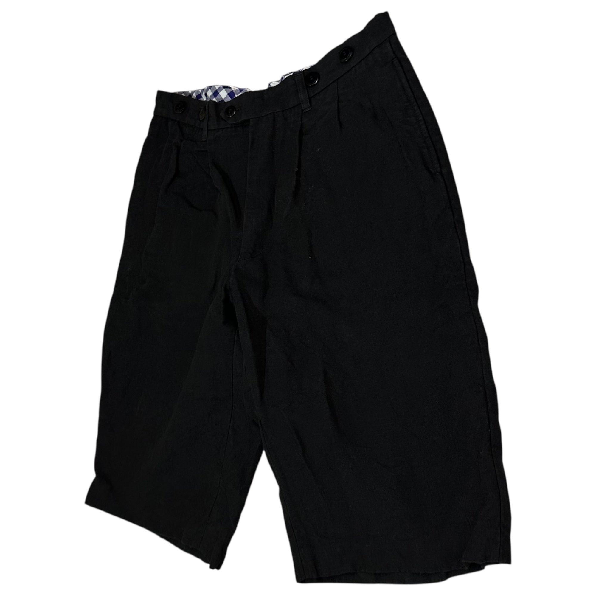 COMME des GARCONS JUNYA WATANABE MAN(コムデギャルソンジュンヤワタナベマン) 21SS 2-tuck 6'' length linen pants 2タック 6分丈 リネン パンツ WG-P034 M フラック AD2020 ハーフ ショート ショーツ