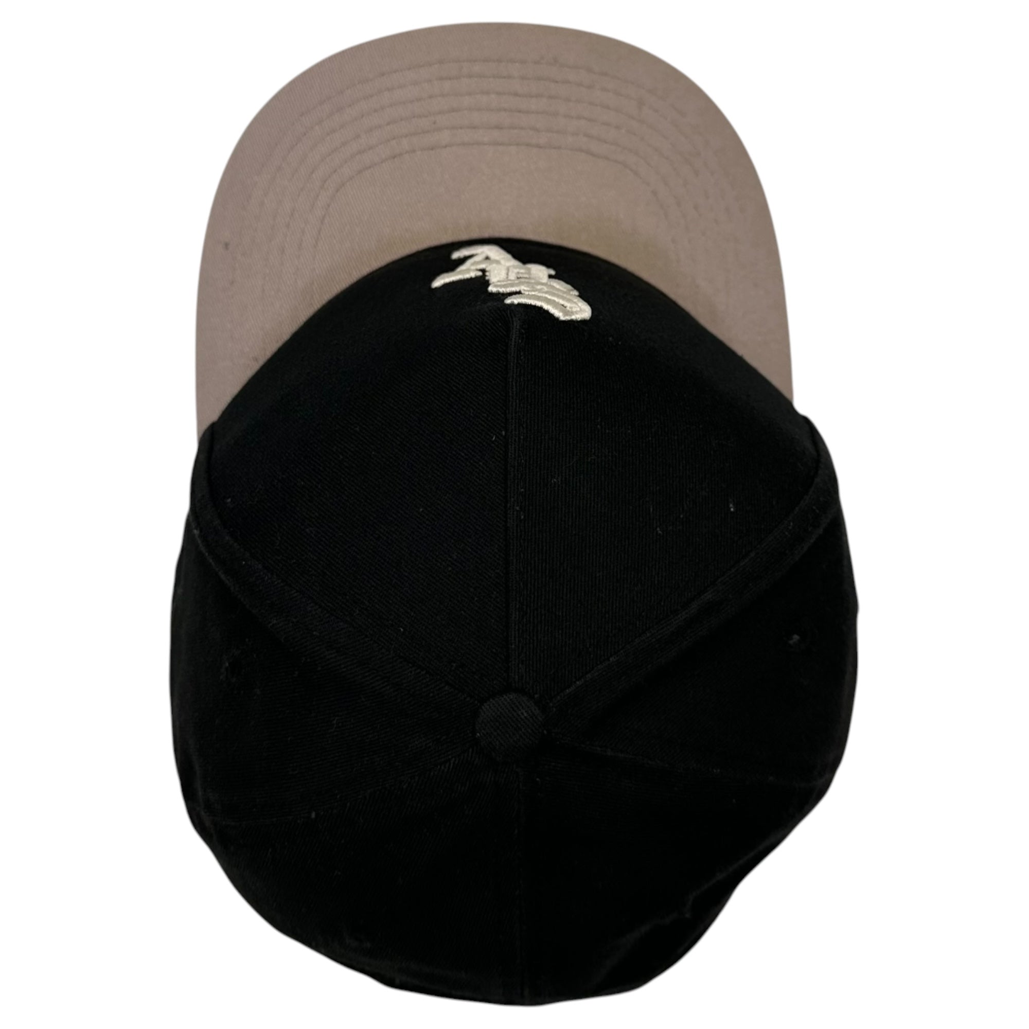 ASKYURSELF(アスクユアセルフ) Embroidered Baseball Cap 刺繍 ベースボール キャップ ブラック×グレー