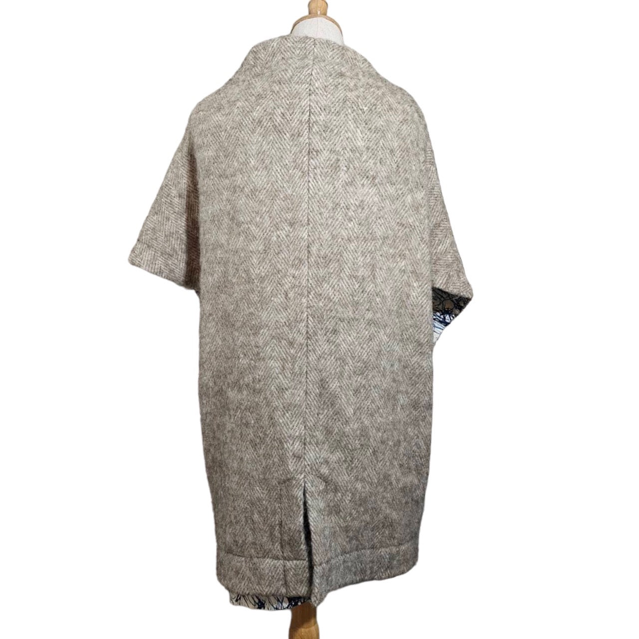 homspun(ホームスパン) レイヤードベスト SIZE FREE ベージュ×ホワイト×ブルー