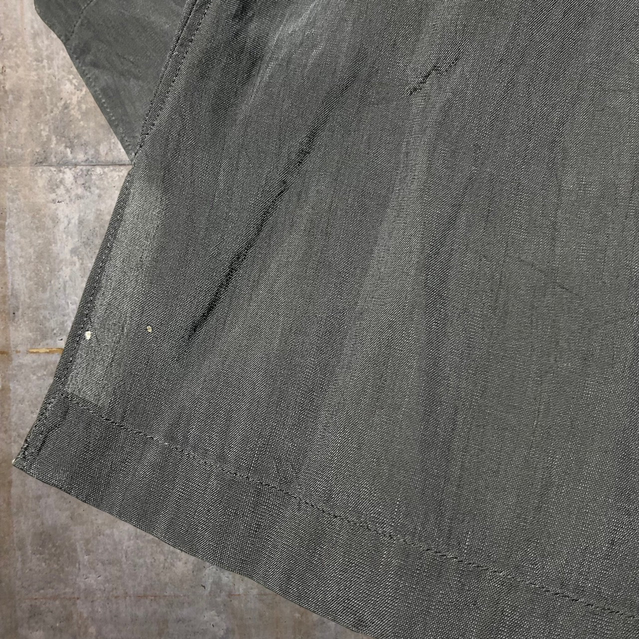 COMME des GARCONS HOMME(コムデギャルソンオム) 80's wide silhouette rayon shirt/ワイドシルエットレーヨンシャツ/80年代/ヴィンテージ HB-050500 FREE ブラック 川久保玲本人期