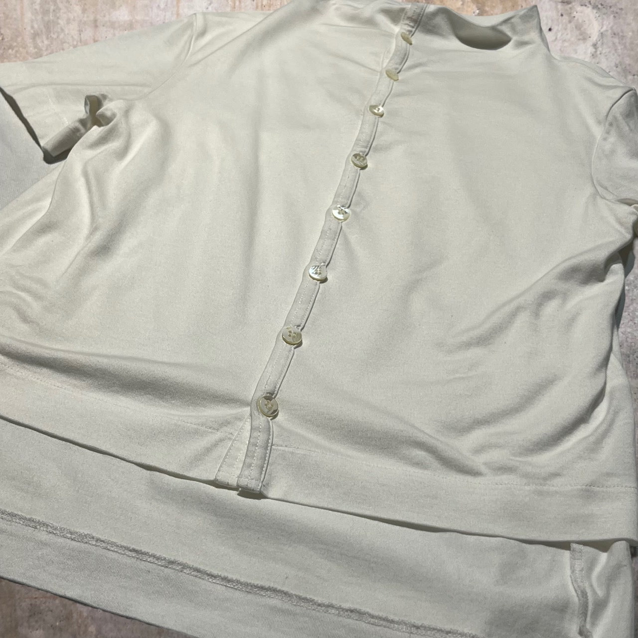 tricot COMME des GARCONS(トリココムデギャルソン) S/Sオールドレイヤードカットソー TT 020040 表記なし(FREE) ホワイト AD2001