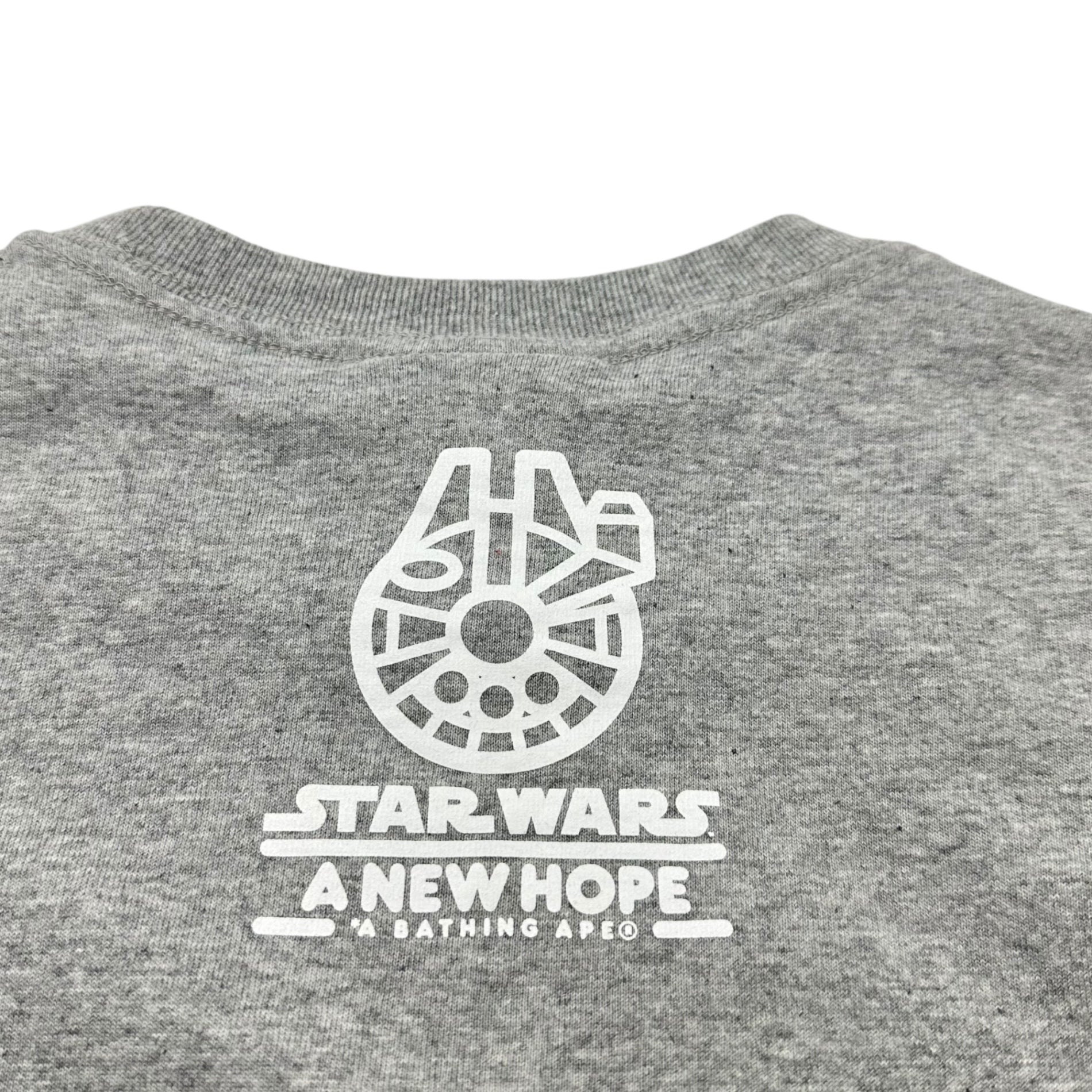 A BATHING APE(アベイシングエイプ) 2011 STAR WARS Milo Chewbacca Tee スターウォーズ チューバッカ マイロ プリント Tシャツ M グレー コラボ