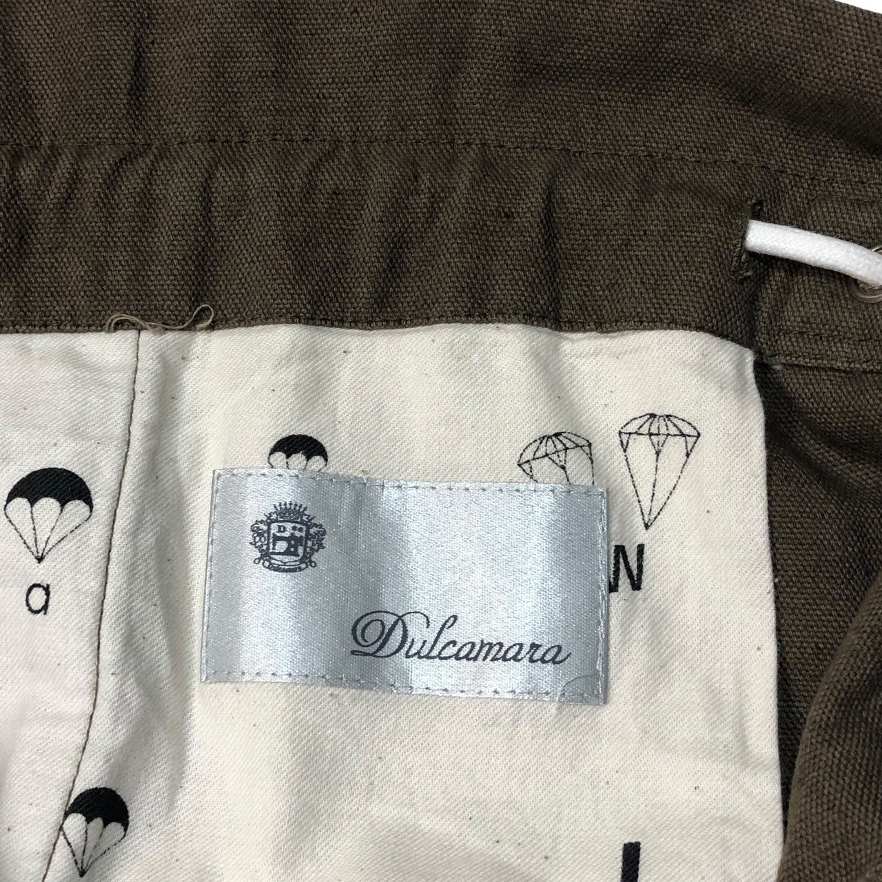 Dulcamara(ドゥルカマラ) Cotton linen wide easy pants コットン リネン ワイド イージー パンツ SIZE 2(M) ベージュ