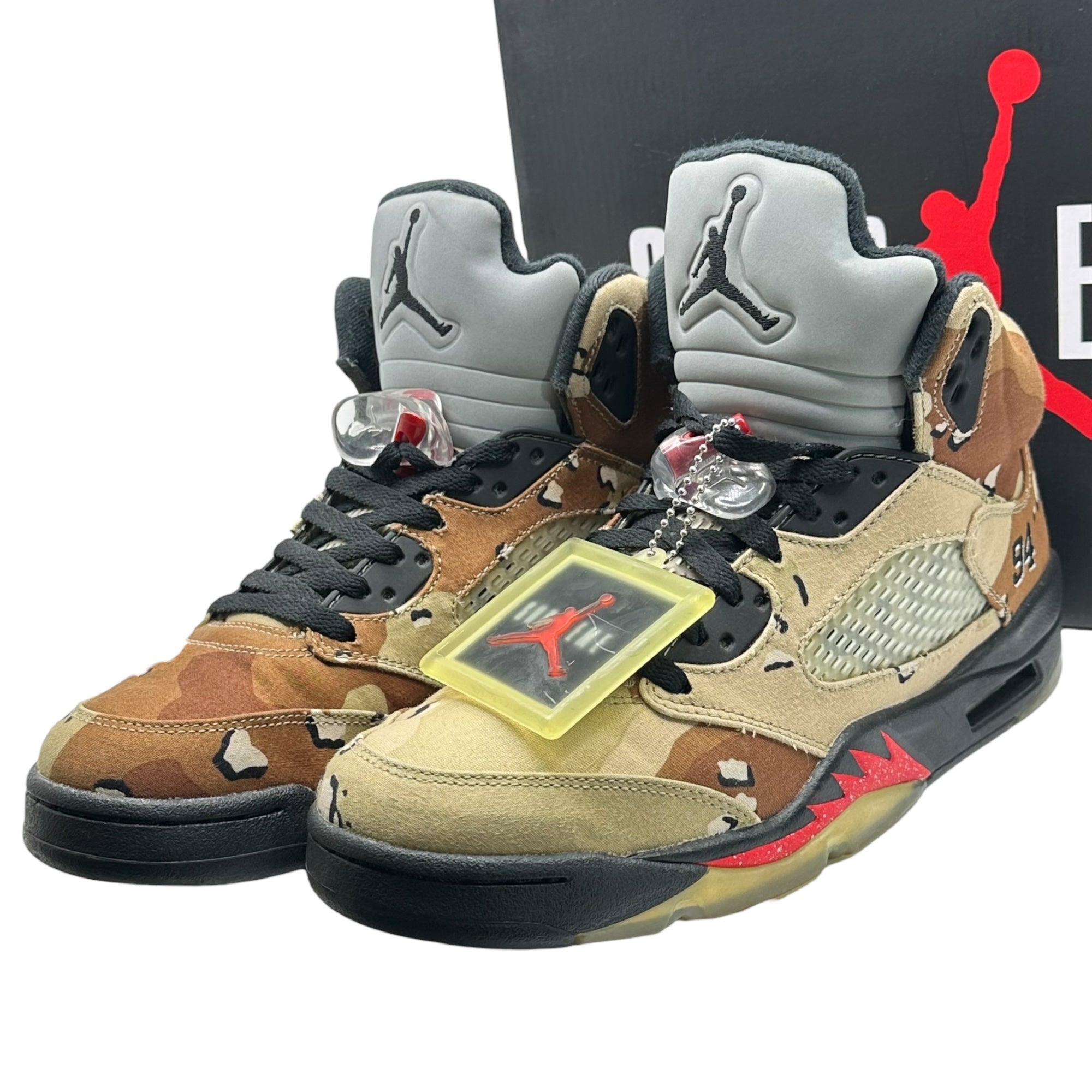 NIKE×SUPREME(ナイキ×シュプリーム) Air Jordan 5 Retro "Desert Camo" エア ジョーダン 5 デザートカモ 824371-201 27cm ベージュ スニーカー コラボ
