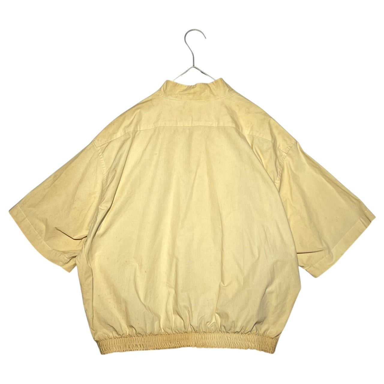 EMPORIO ARMANI(エンポリオアルマーニ) 80~90's vintage stand collar half sleeve jacket ヴィンテージ スタンドカラー ハーフスリーブ ジャケット 48(M) アイボリー