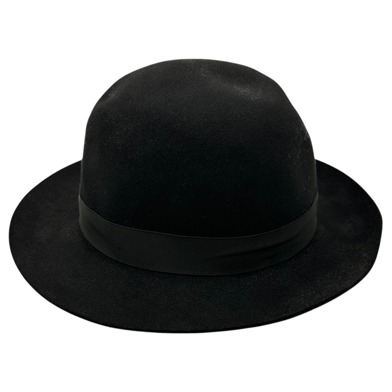 Borsalino(ボルサリーノ) Wool Medium Fold Over Hat 中折れ ハット ブラック ウール 帽子