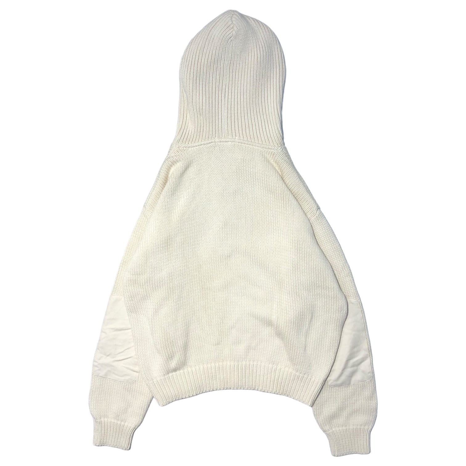 GOODENOUGH(グッドイナフ) 90’s lace-up knit pullover hoodie レースアップ ニット プルオーバー パーカー 藤原ヒロシ M アイボリー