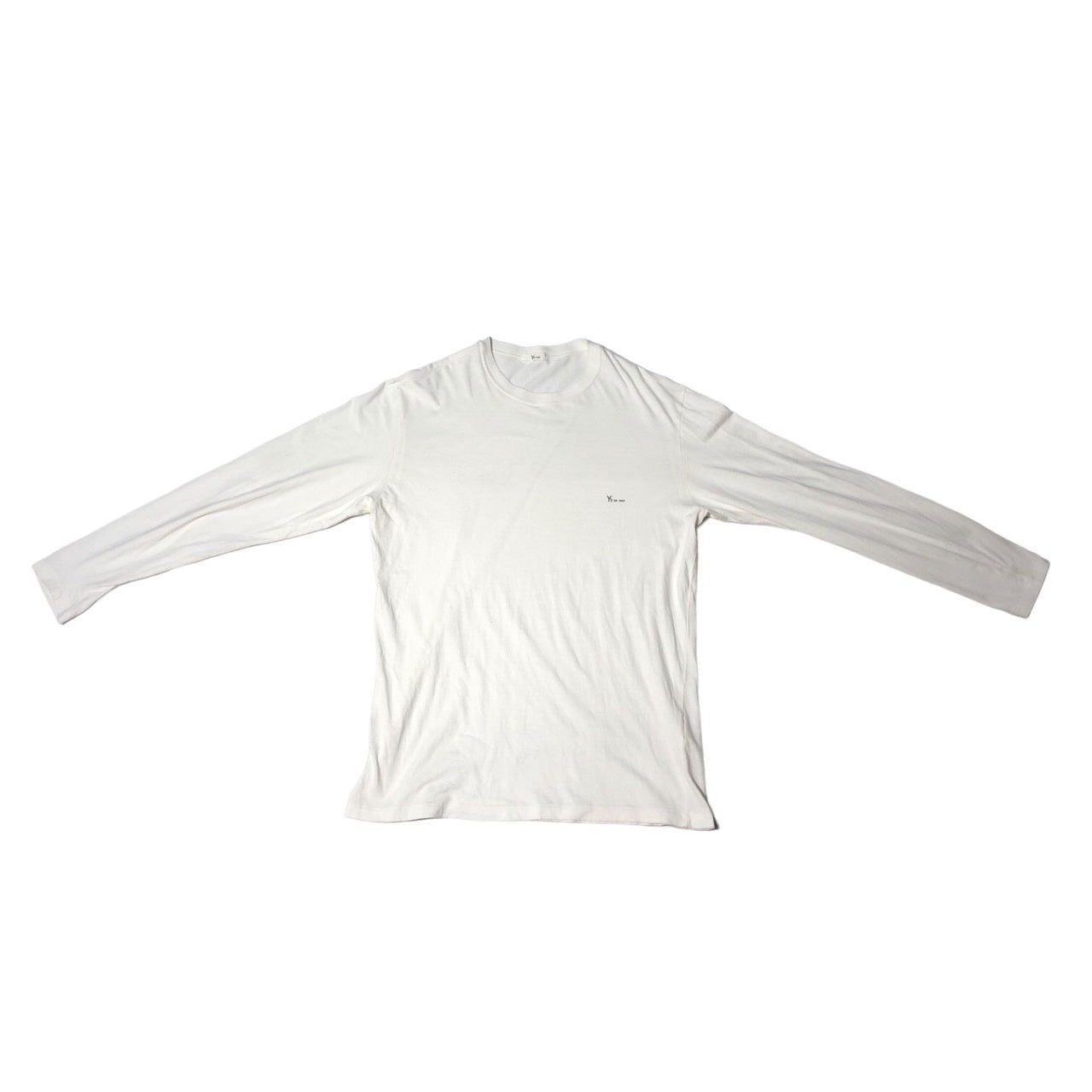 Y's for men(ワイズフォーメン) 90's Vintage one point logo long sleeve T-shirt ヴィンテージ ワンポイントロゴ ロングスリーブ Tシャツ 90年代 MT-T05-001 表記なし(FREE) ホワイト×ブラック