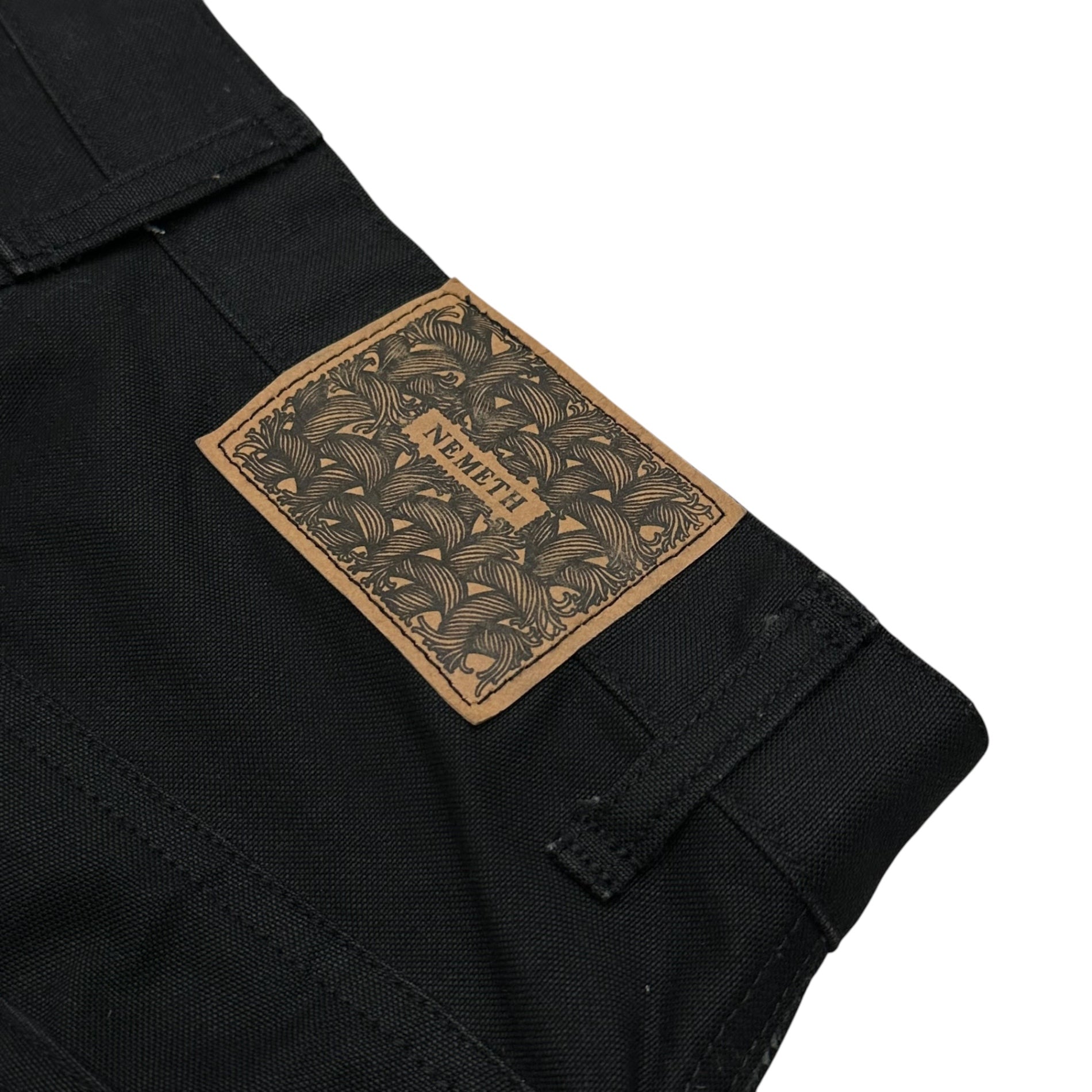 Nemeth(ネメス) 00's Cotton 3B Knee-Damage Set Up コットン 3ボタン 膝 ダメージ セットアップ JKT:9104 BOTTOMS:RL20 M ブラック