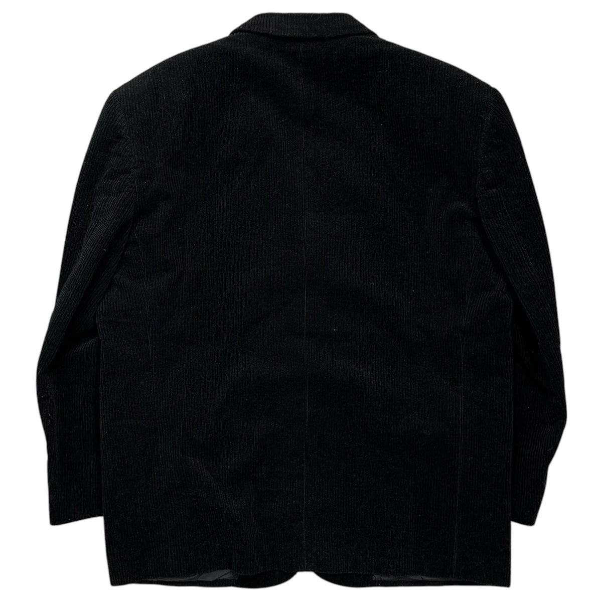 COMME des GARCONS HOMME(コムデギャルソンオム) 1994AW Wo/Co Corduroy Suit ウール コットン 太畝 コーデュロイ セットアップ HJ-08019 JK:M PT:S ブラック AD1994 90's 90年代 テーラード 3B ジャケット パンツ