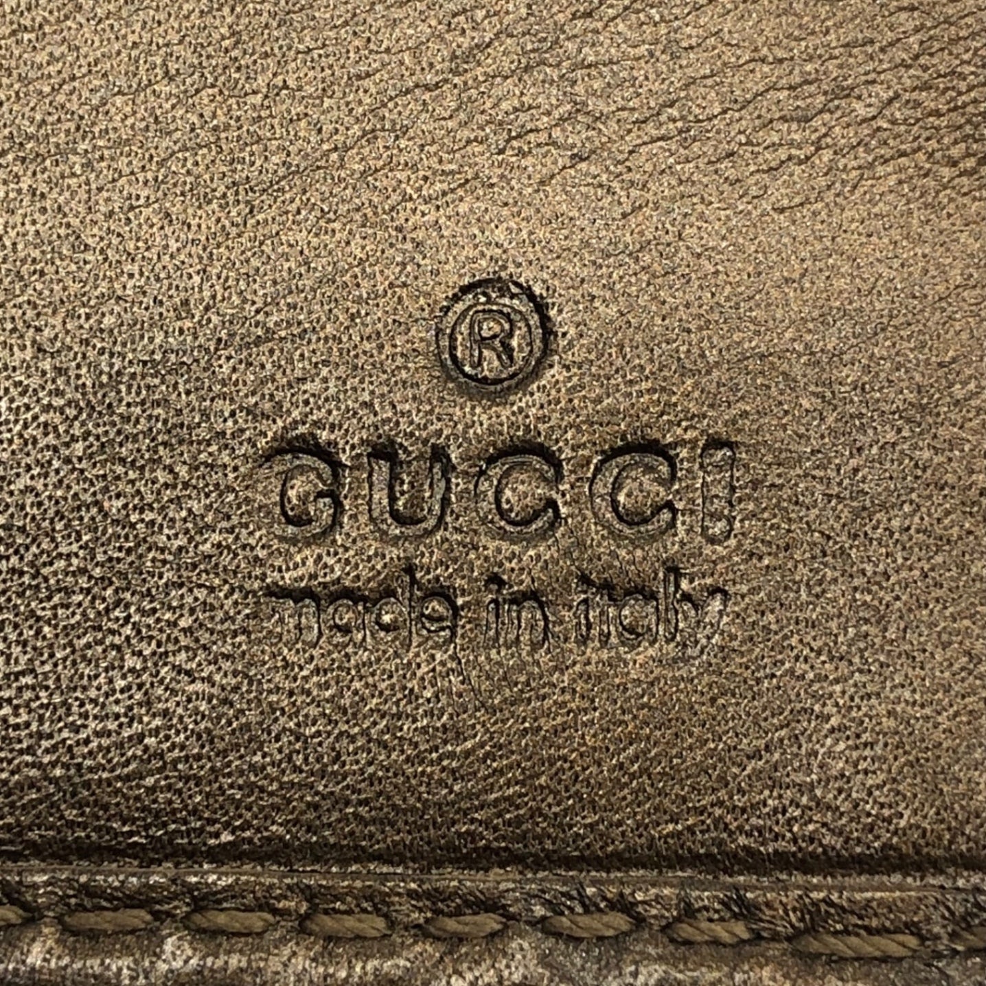 GUCCI(グッチ) 2WAY GGインプリメ ウォレット チェーンウォレット 長財布 ショルダーバッグ 224262-3661 メタリック ブラウン