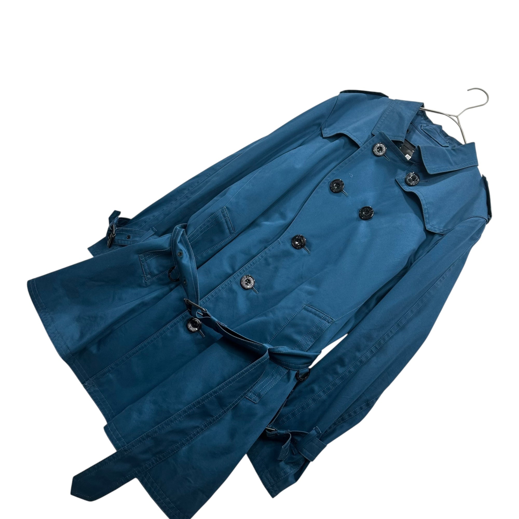 BLACK LABEL CRESTBRIDGE(ブラックレーベルクレストブリッジ) J∞QUALITY 100th Anniversary Gabardine Double Trench Coat 100周年記念 ギャバジン ダブルトレンチコート 51A01-450-27 M ブルー CRAFTSMAN Jクオリティ