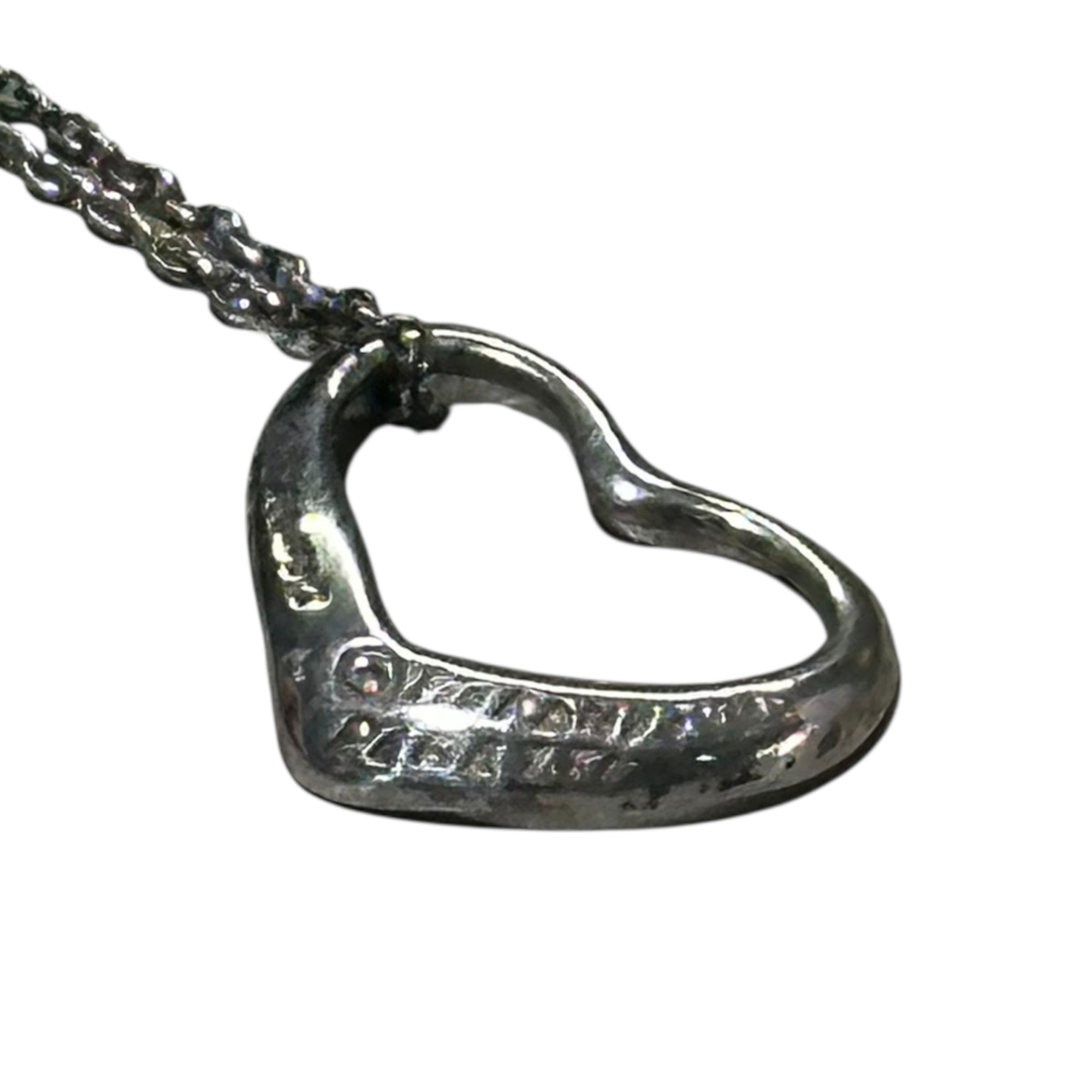 TIFFANY & CO.(ティファニー) Elsa Peretti Open Heart Necklace エルサペレッティ オープンハート ネックレス シルバー