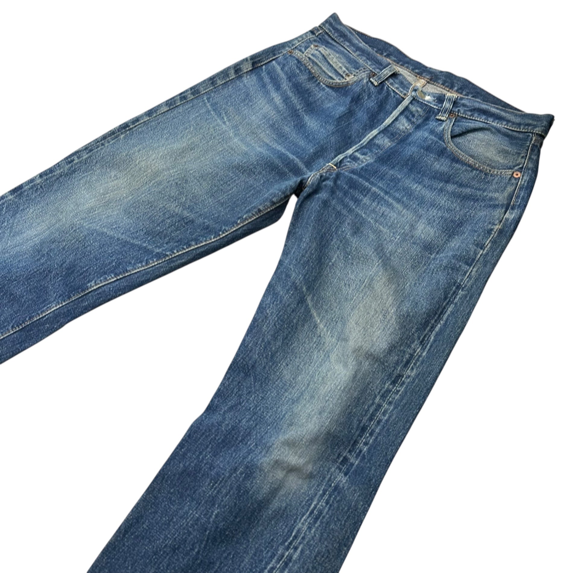 Levi's(リーバイス) 1969〜1971’s 501 BIG E Denim Pants ヴィンテージ デニム パンツ 実寸約W33 インディゴ 60's~70’s 60年代~70年代 裏ボタン8 66前期 過渡期