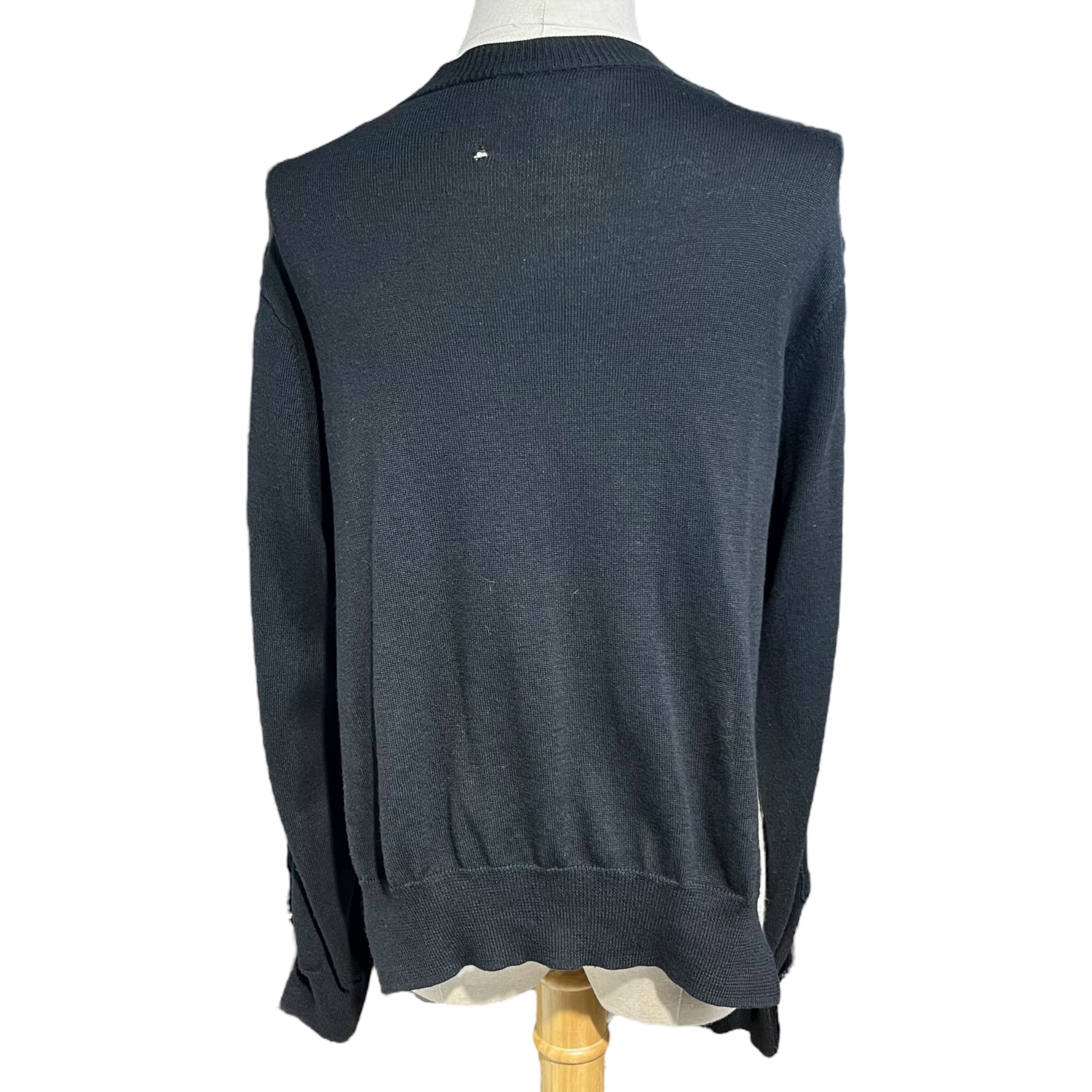 Vivienne Westwood ANGLOMANIA(ヴィヴィアンウエストウッドアングロマニア) choker belt bondage knit チョーカーベルト ボンテージ ニット 15-01-151005 38(M) ブラック