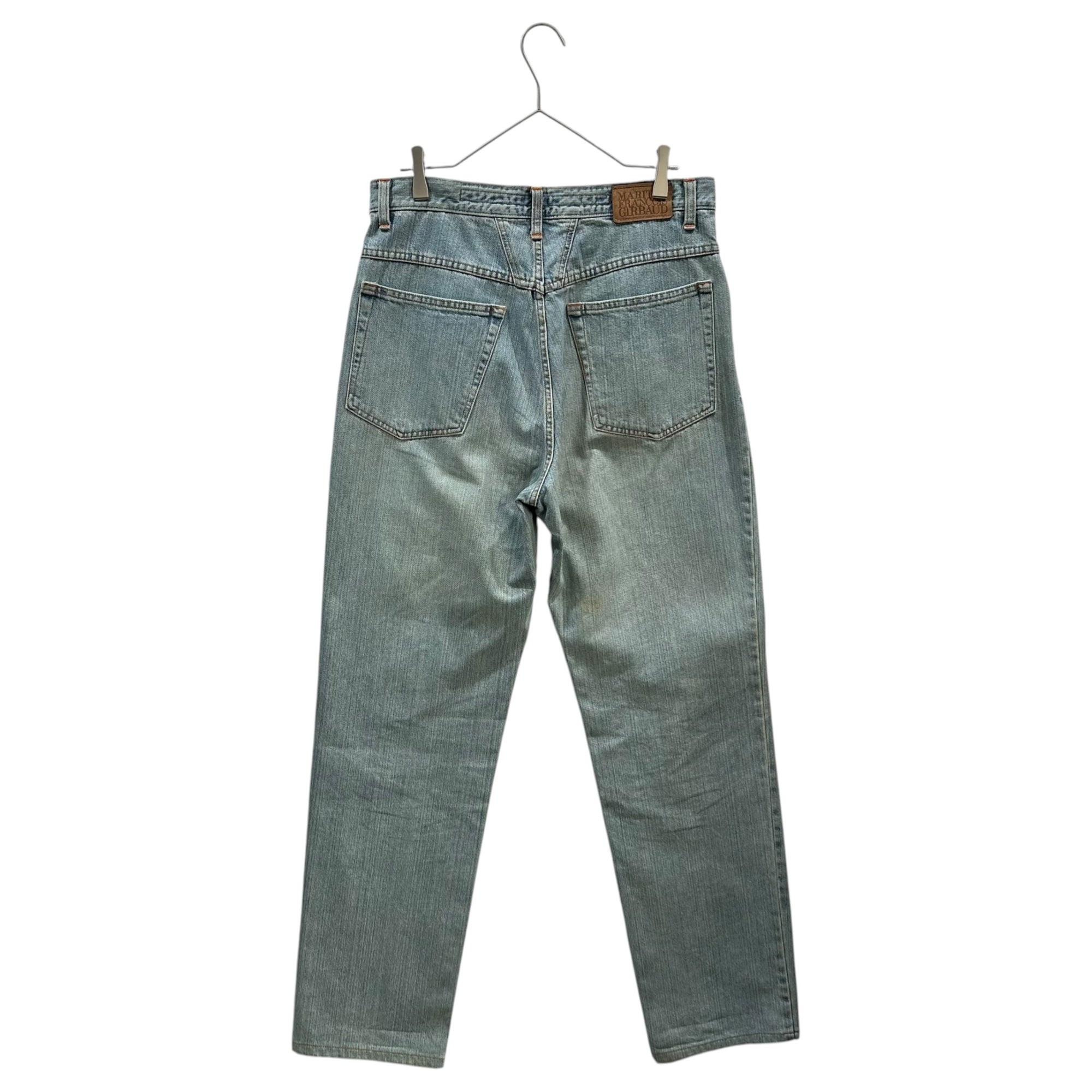 MARITHE FRANCOIS GIRBAUD(マリテフランソワジルボー) 90's Straight-Leg Denim Pants ストレート デニム パンツ L ライトインディゴ 90年代
