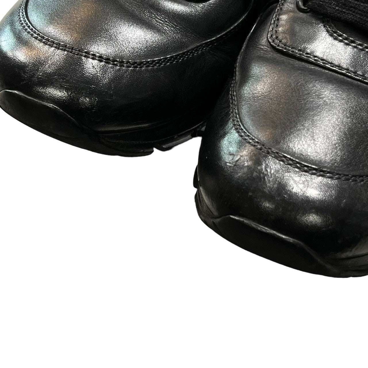 PRADA SPORT(プラダスポーツ) 00's centerline logo sneakers センター ライン ロゴ スニーカー 2718 6(25.5cm程度) ブラック テック