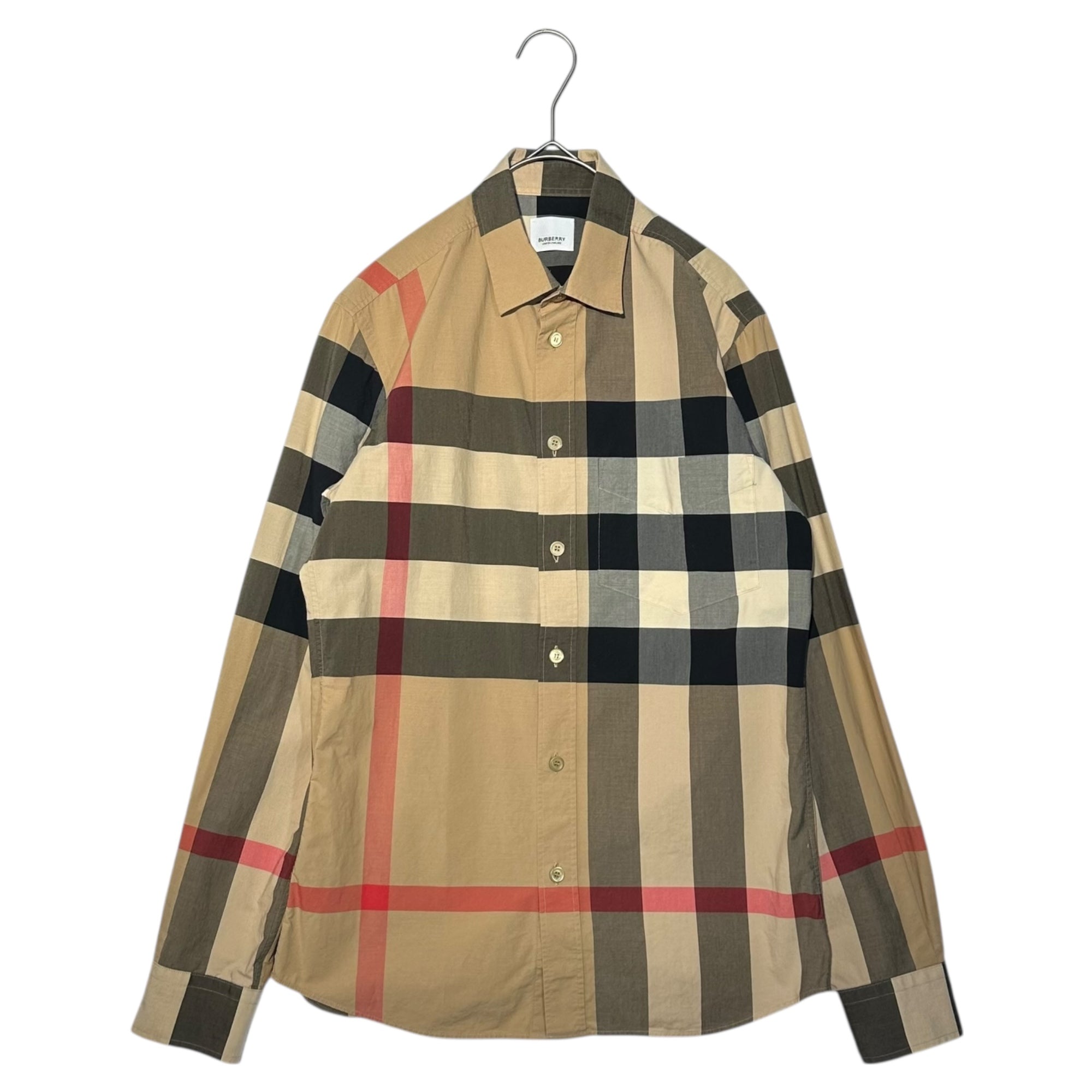 BURBERRY(バーバリー) RICCARDO TISCI period Nova check shirt ティッシ期 ノヴァチェック シャツ 8010213/70Q XS ベージュ×ブラック