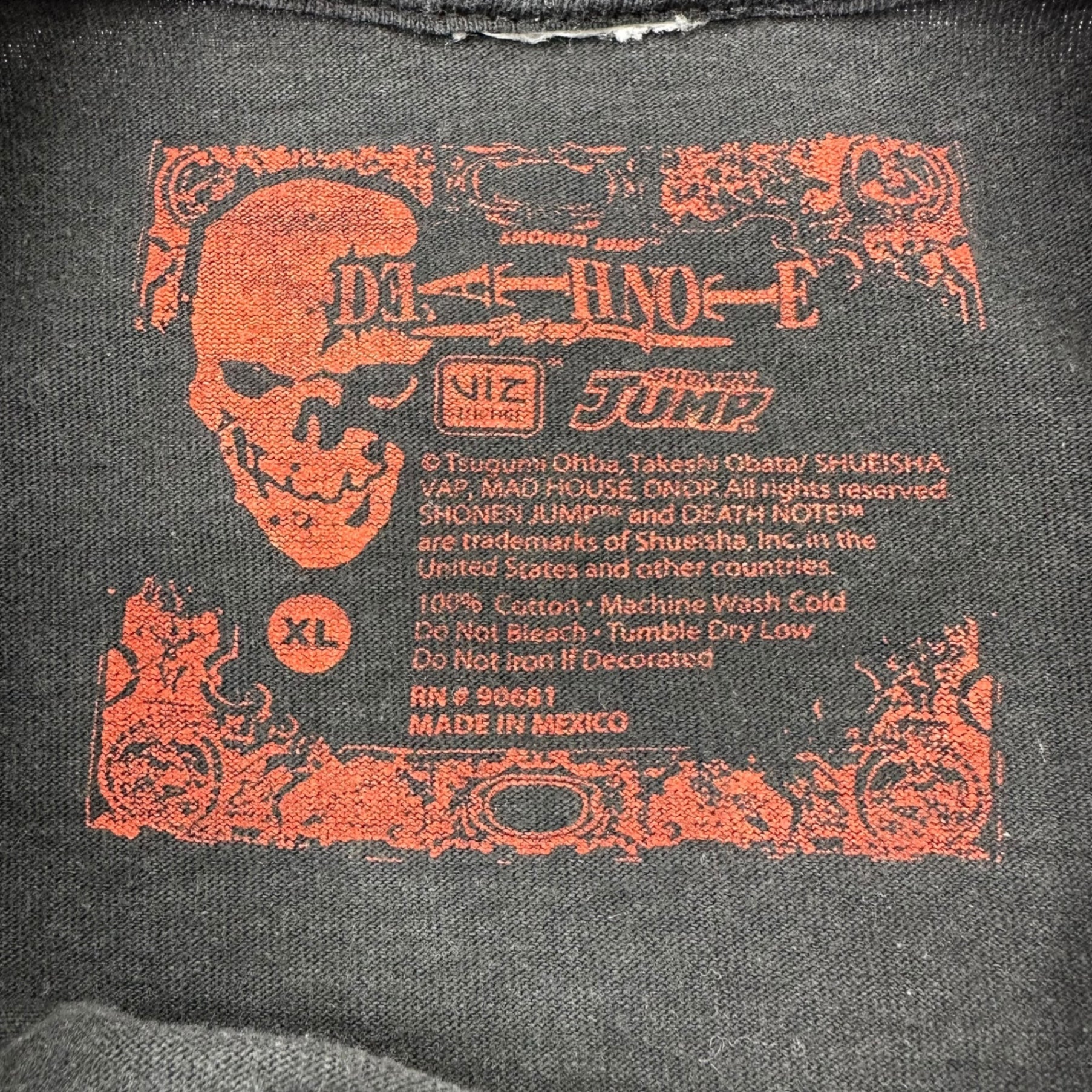 JUMP(ジャンプ) 00's "DEATH NOTE L" Vintage Tee デスノート エル ヴィンテージ Tシャツ XL ブルー アニメ