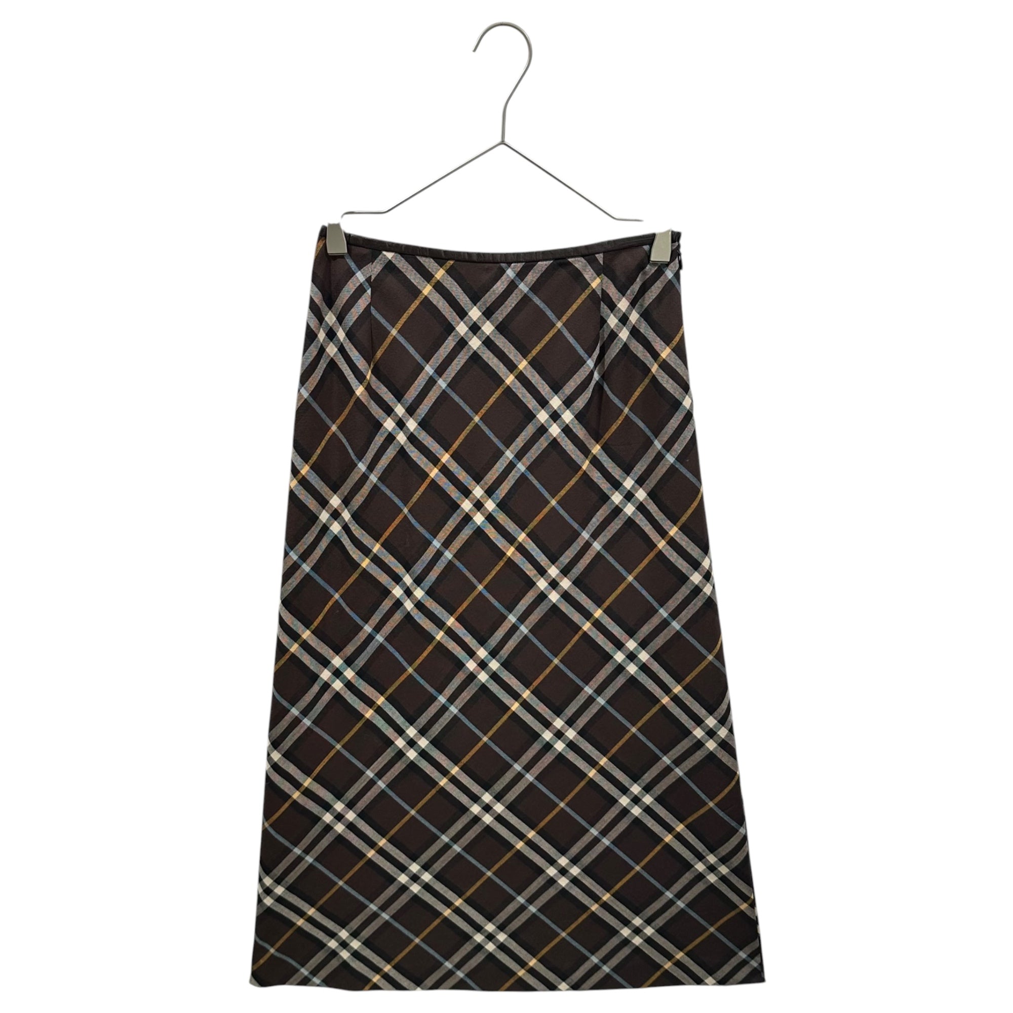 BURBERRY LONDON(バーバリーロンドン) Tartan Maxi Skirt タータン チェック ロング スカート FXA87-049 38 ブラウン