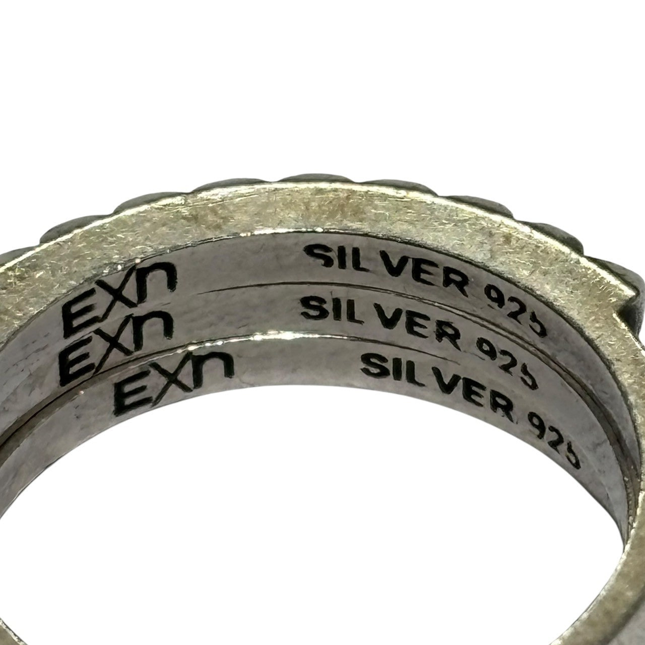 nonnative × END(ノンネイティブ × エンド) Triple Stud Ring 3連 スタッズ リング VNN-A2537 シルバー