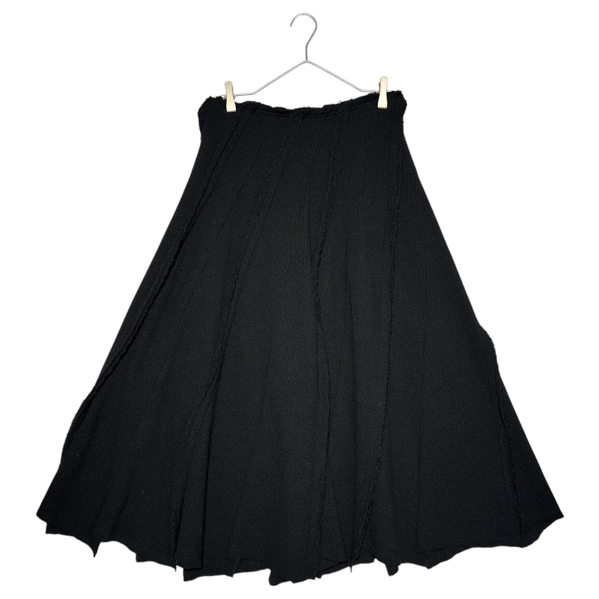 COMME des GARCONS(コムデギャルソン) 02AW wool nylon knit long skirt ウール ナイロン ニット ロングスカート GG-S001 M ブラック AD2002