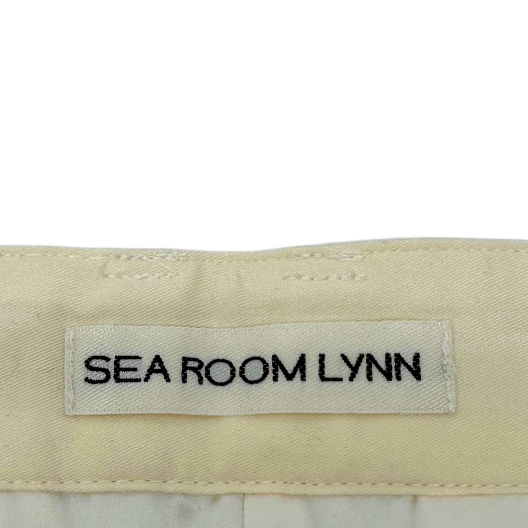 SeaRoomlynn(シールーム・リン) center pleat pants センタープリーツ パンツ M オフホワイト