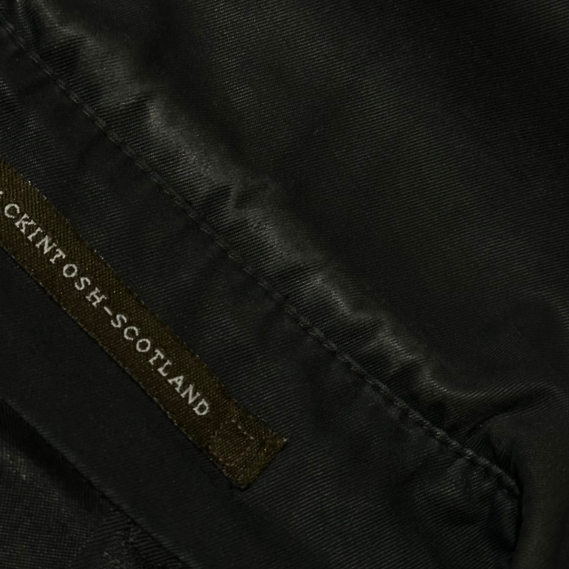 MACKINTOSH(マッキントッシュ) Belted Stand-Collar Coat ベルテッド ステンカラー コート 38(M程度) ブラック イギリス製