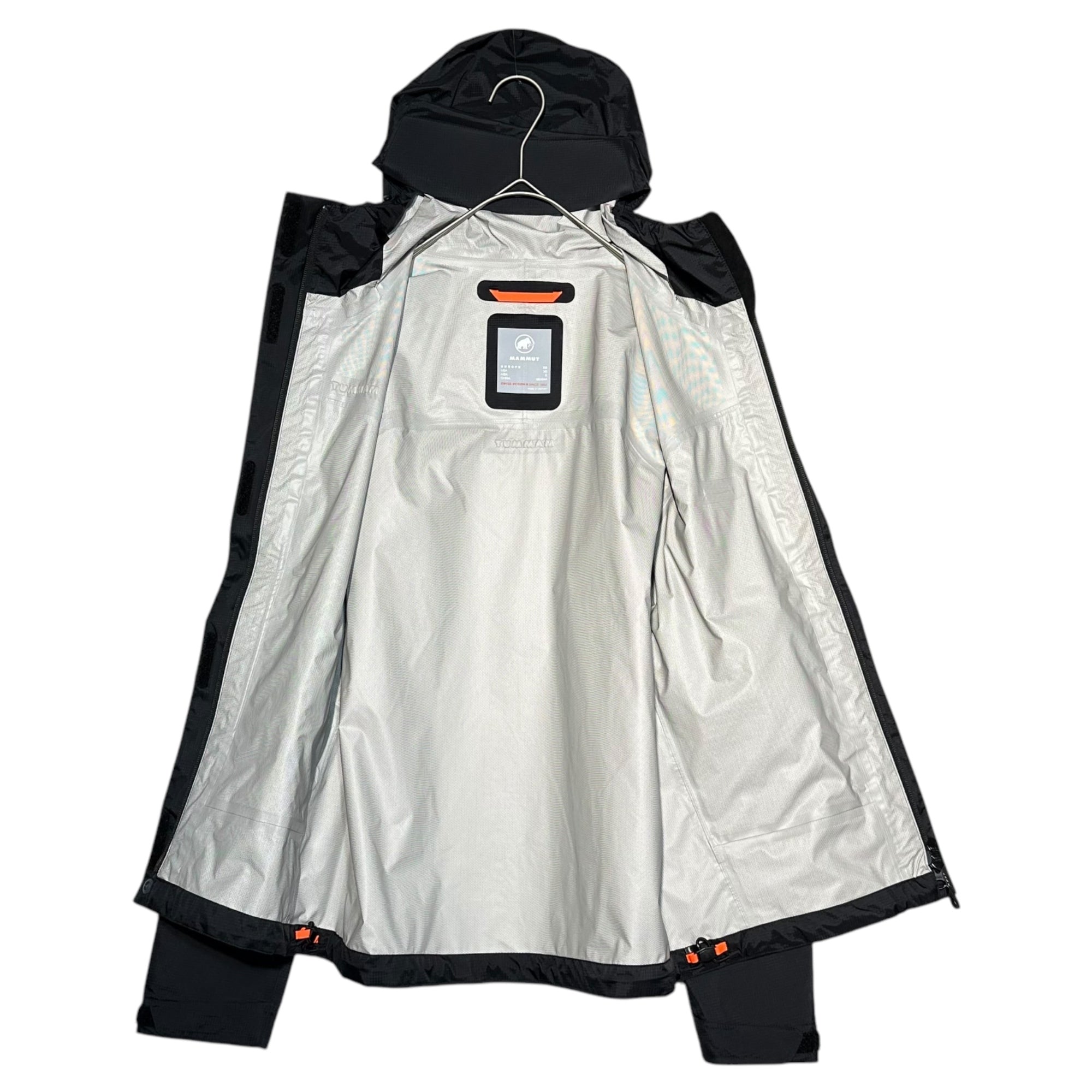 MAMMUT(マムート) Microlayer 2.0 HS Hooded Jacket AF マイクロレイヤー 2.0 ハードシェル フーデッド ジャケット 1010-28661 XS ブラック マウンテンパーカー アウトドア 登山