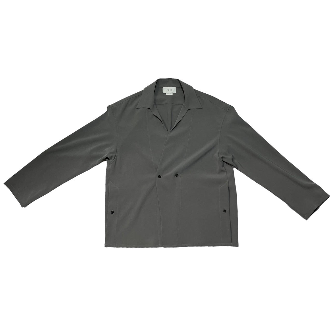 YOKE(ヨーク) 20SS SHIRTS CARDIGAN/シャツカーディガン YK20SS00965H SIZE S グレー