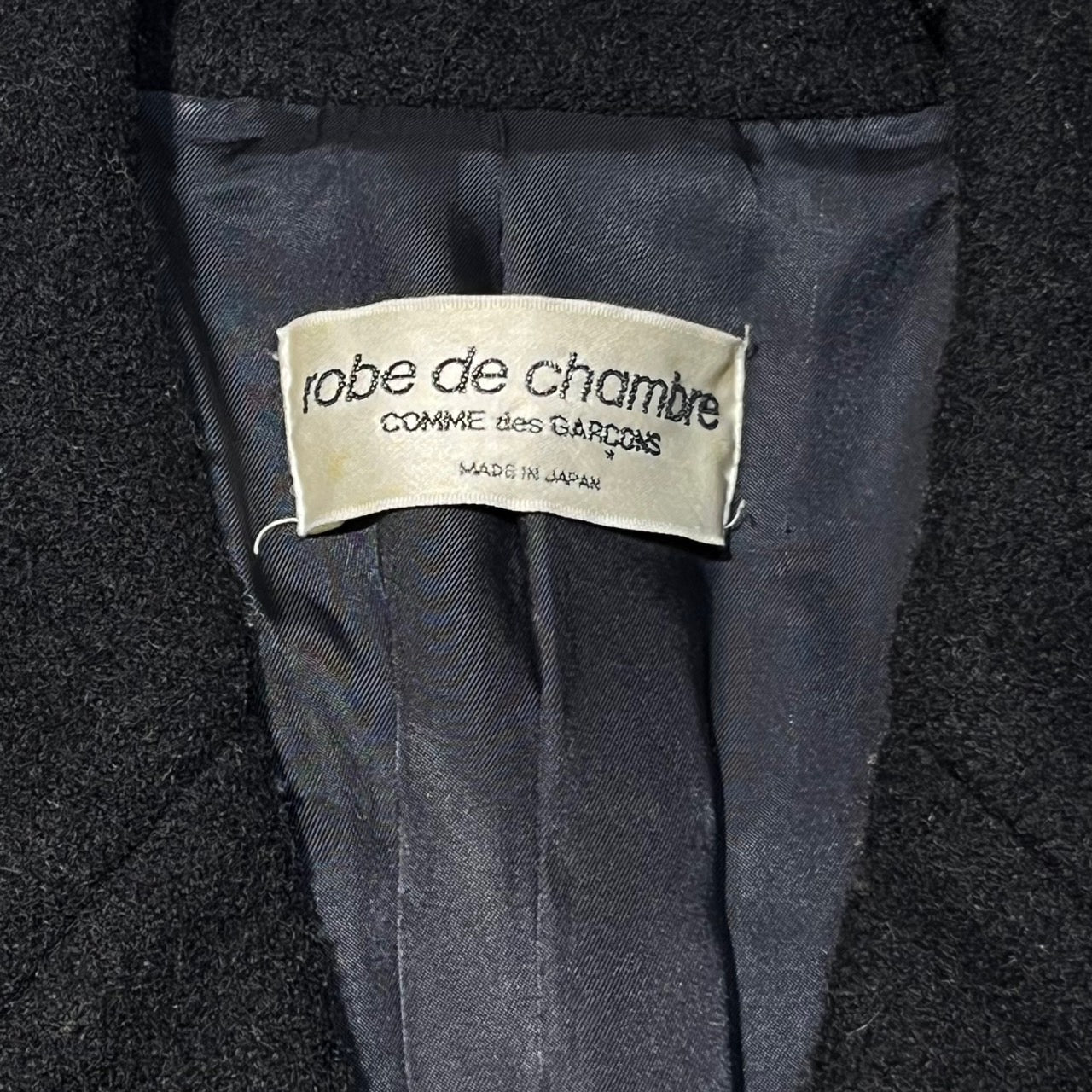 robe de chambre COMME des GARCONS(ローブドシャンブルコムデギャルソン) 90's切替4Bウールコート RC-040030 表記なし(M~L程度) ブラック AD1995