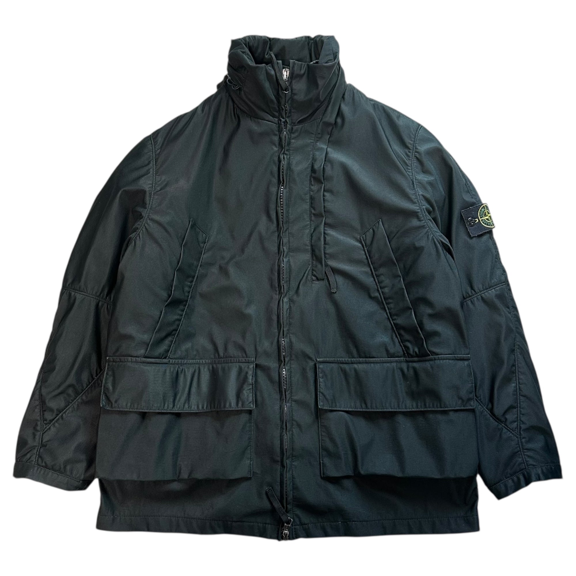STONE ISLAND(ストーンアイランド) 2000AW 3WAY Nylam Jacket ナイラム ジャケット ライナー付 33154Q42/A M ブラック 00's マウンテンパーカー キルティング 稀少品 アーカイブ