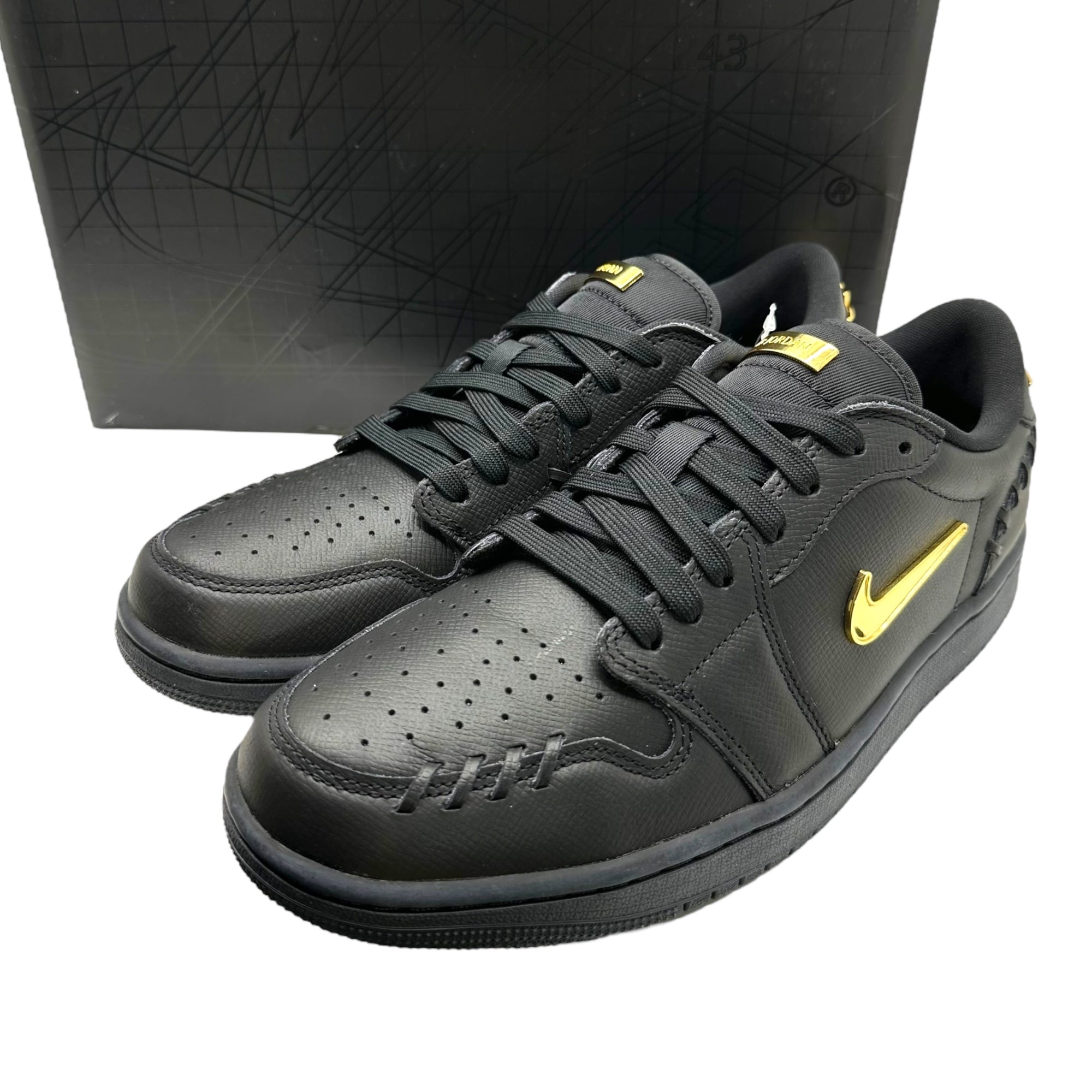NIKE(ナイキ) Air Jordan 1 Low MM "Black/Metallic Gold" エアジョーダン 1 ロー FN5032-007 28cm ブラック×ゴールド ローカット スニーカー 箱付