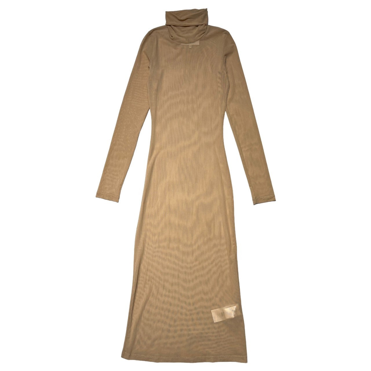 MM6 Maison Margiela(エムエムシックス) 19AW sheer turtleneck dress シアー タートルネック ワンピース 00000135813723 36(S程度) ベージュ シースルー ドレス