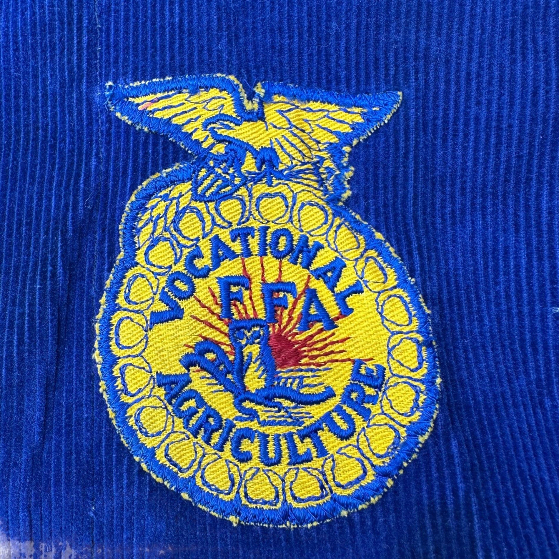 FUTURE FARMERS(フューチャーファーマーズ) 60's~70's "IOWA" FFA farmer's jacket アイオワ州 ヴィンテージ ファーマーズ ジャケット 40(L程度) ブルー 60年代~70年代 TALONジップ ブルゾン