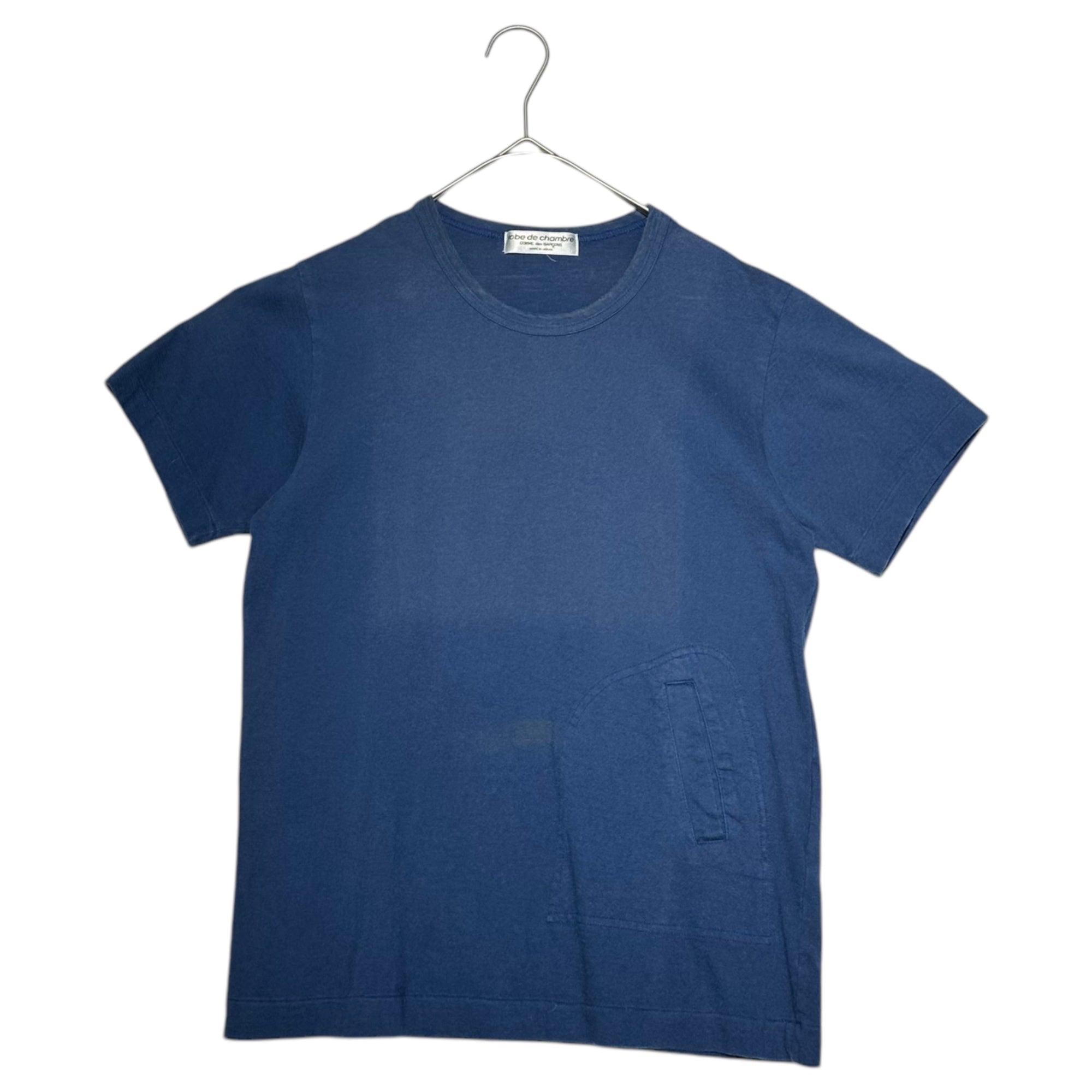 robe de chambre COMME des GARCONS(ローブドシャンブルコムデギャルソン) 03SS Side Pocket S/S T-Shirt 製品染め サイド ポケット 半袖 Tシャツ RI-T014 表記無(M程度) ブルー AD2002