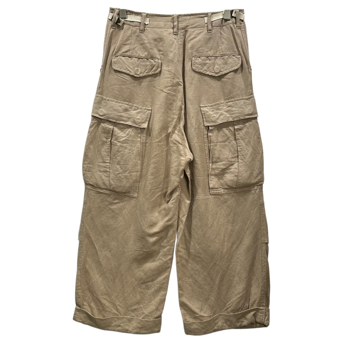 tricot COMME des GARCONS(トリココムデギャルソン) 2003SS Linen-Rayon Cargo Pants リネン レーヨン カーゴ パンツ TI-P019 S ベージュ AD2002 00s アーカイブ