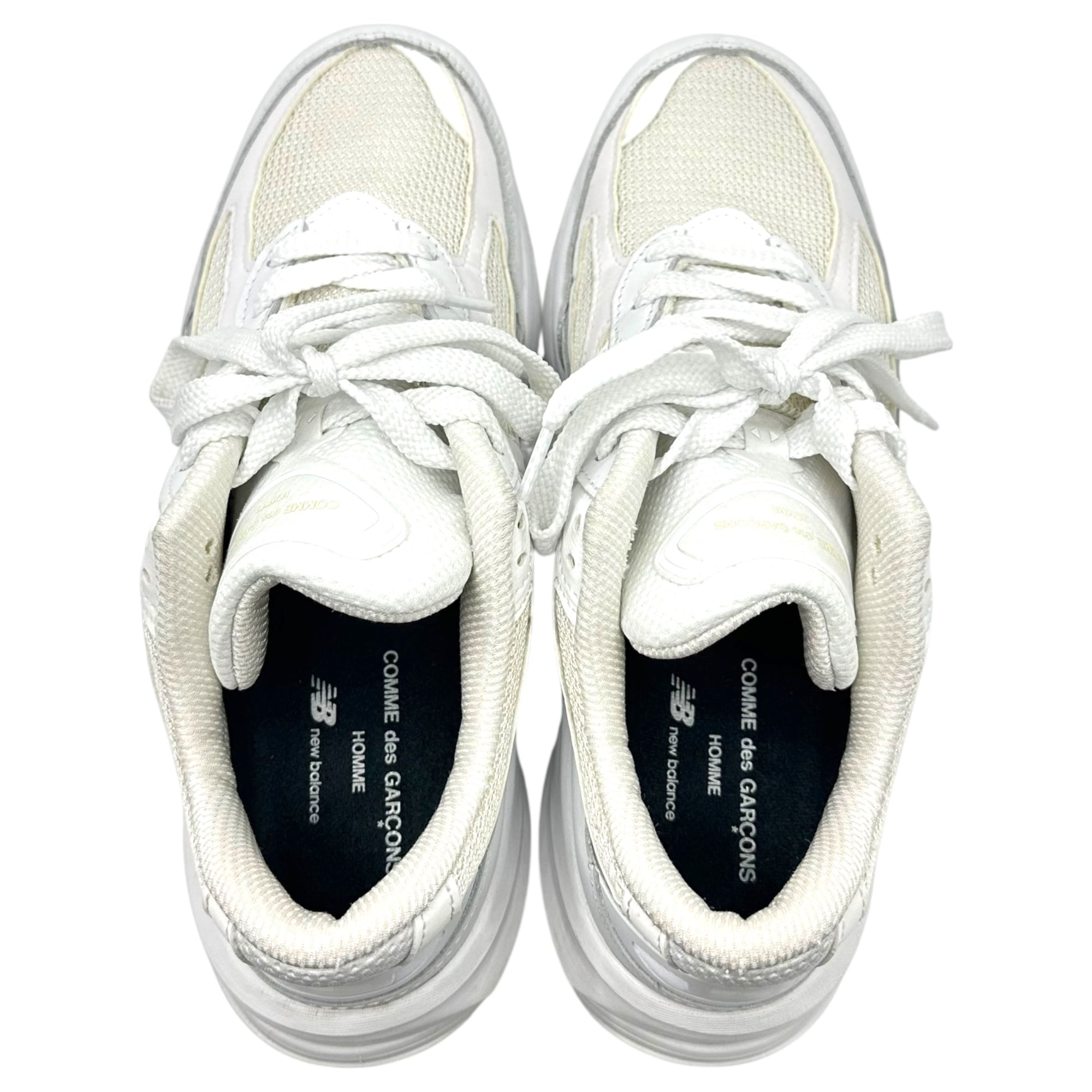 COMME des GARCONS HOMME × NEW BALANCE(コムデギャルソンオム × ニューバランス) Made in USA 990v6 ローカット メッシュ スニーカー U990CD6 27.0cm ホワイト