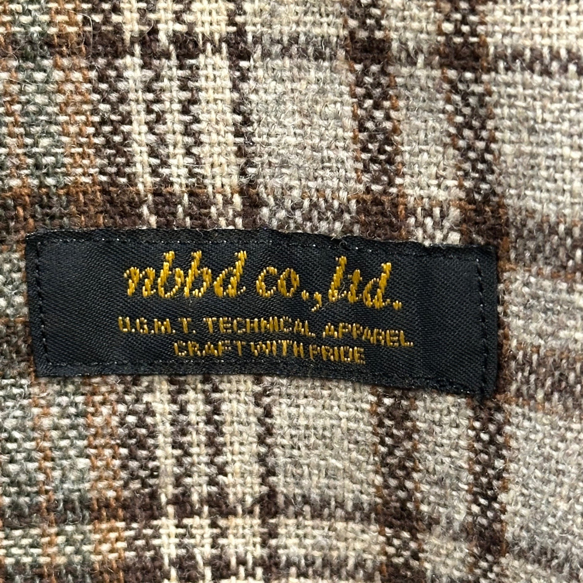 NEIGHBORHOOD(ネイバーフッド) 2013AW O-JACK/WE-SHIRT.LS 長袖 オンブレ チェック ウール シャツ 132SPNH-SHM03 M ブラウン