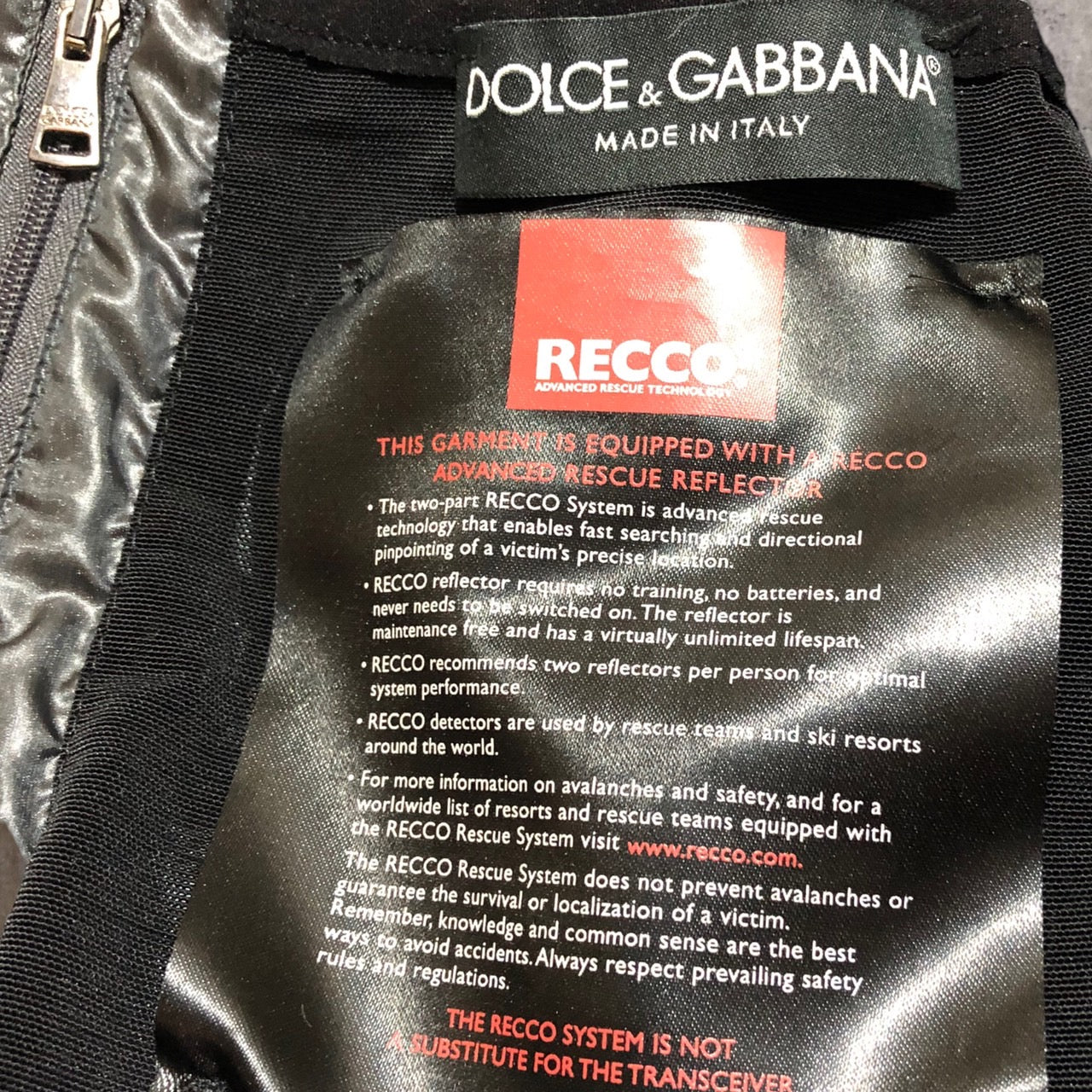 DOLCE&GABBANA(ドルチェ&ガッバーナドルガバ) スケルトンフーデットダウンジャケット G9T68G 46(Mサイズ程度) ブルー DOLCE&GABBANA SKI