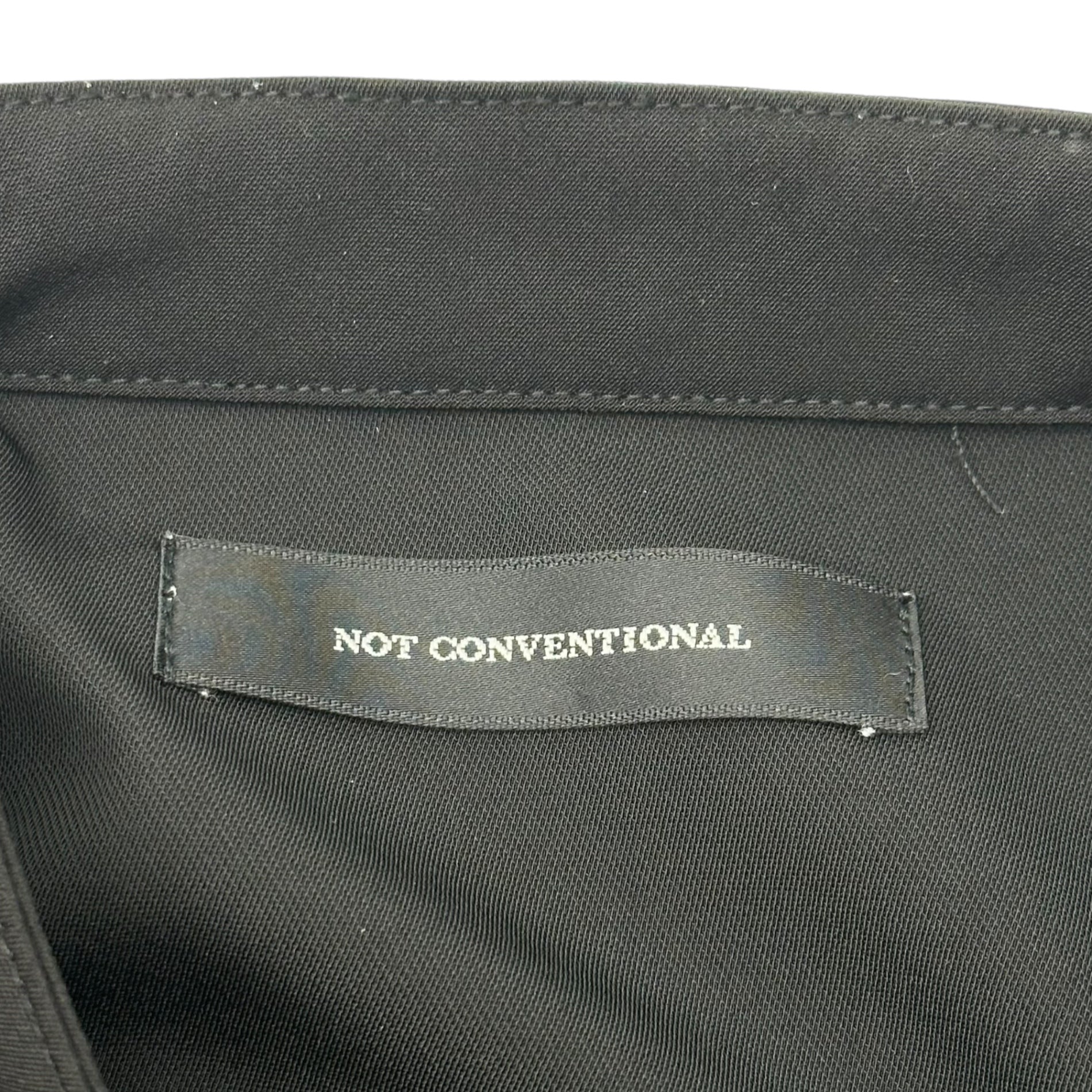 NOT CONVENTIONAL(ノットコンベンショナル) Chinese Kung Fu Half-Sleeve Shirt チャイナ カンフー ハーフスリーブ シャツ N23-035-BLK FREE ブラック