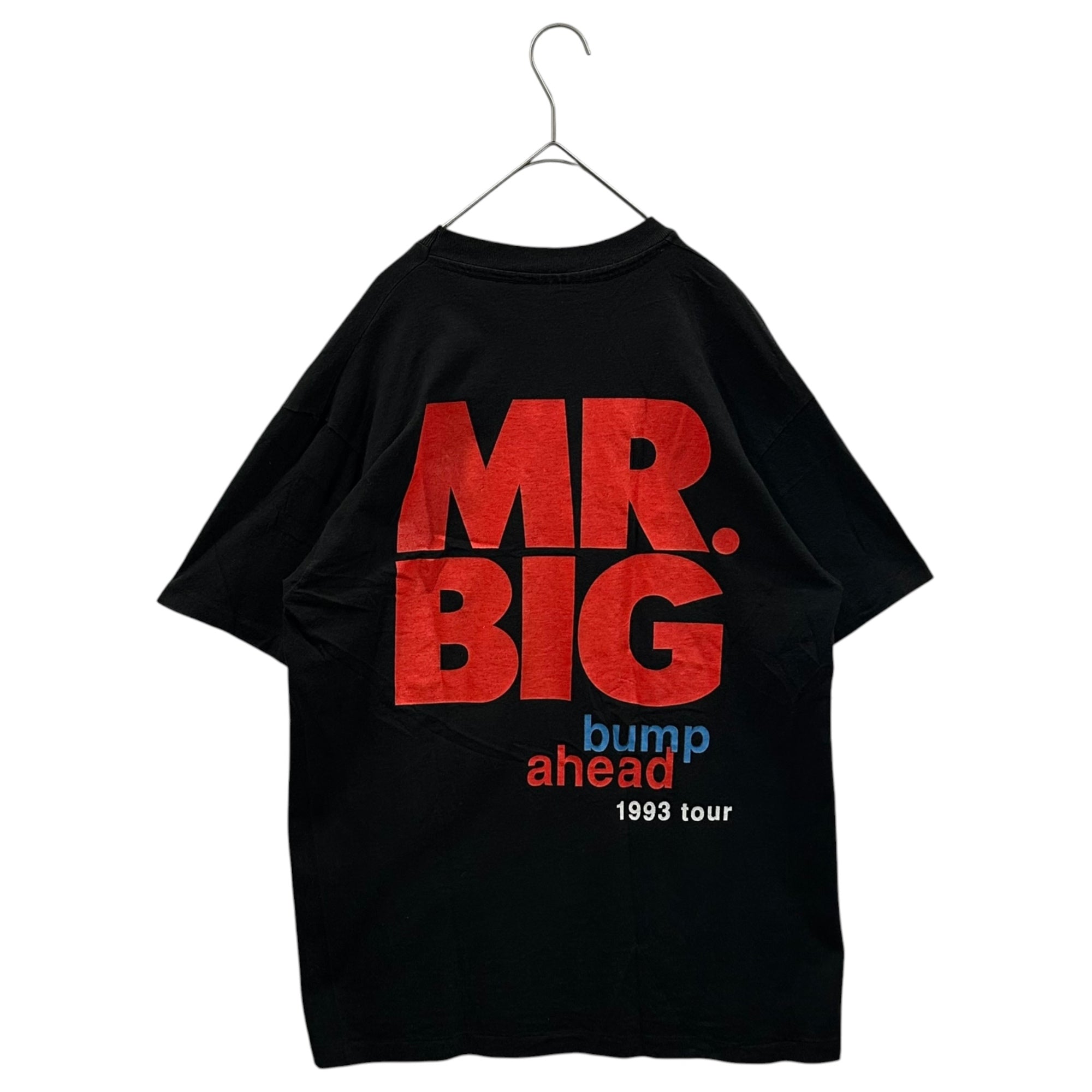VINTAGE(ヴィンテージ) 1990's MR.BIG bump ahead 1993 tour Band T-Shirt ミスタービッグ バンプ アヘッド ツアー バンド Tシャツ L ブラック×ブルー×レッド 1990年代