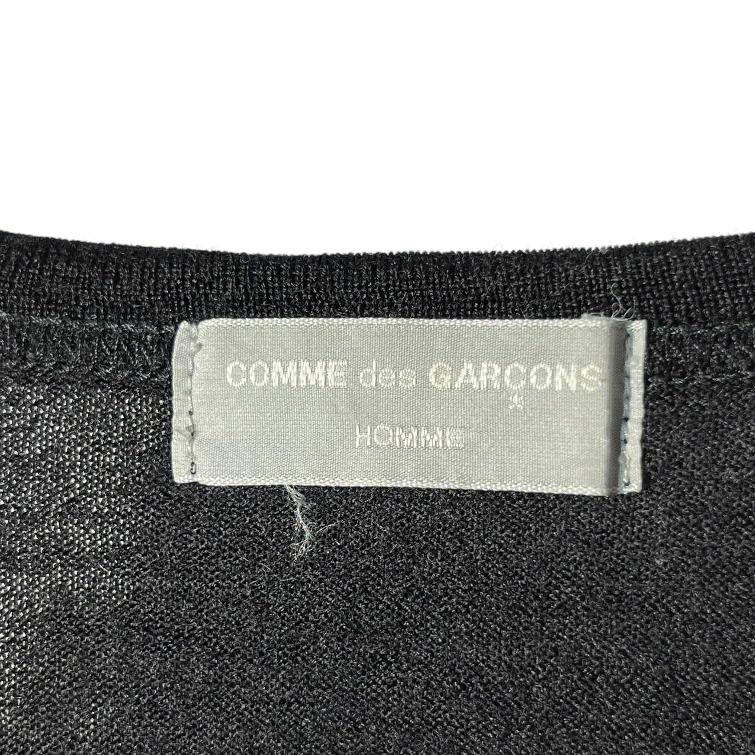 COMME des GARCONS HOMME(コムデギャルソンオム) 90's long sleeve wool cut and sew 90年代 長袖 ウール カットソー HT-040090 FREE ブラック AD1997