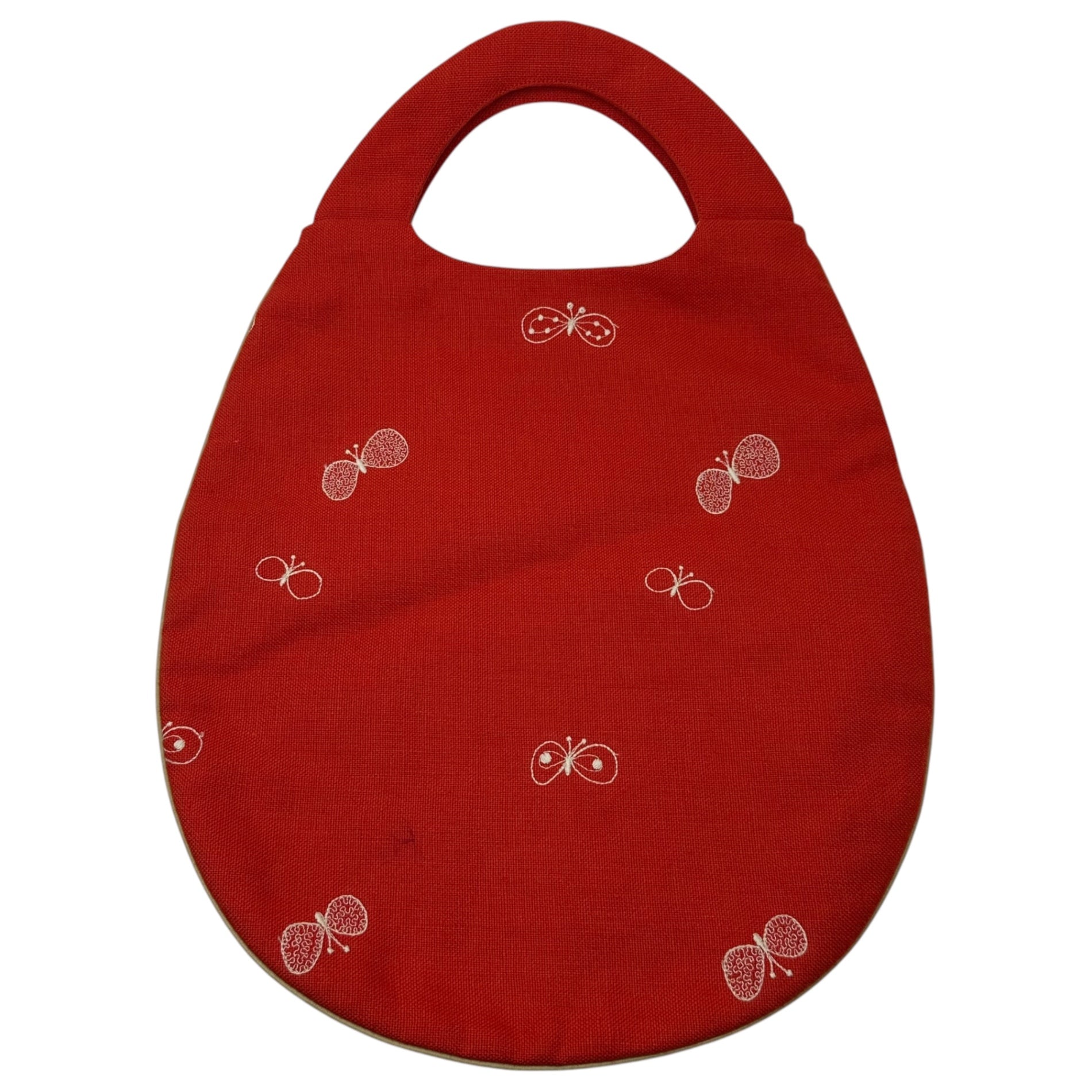 mina perhonen(ミナペルホネン) ”choucho” EGG BAG ちょうちょう エッグ バッグ レッド