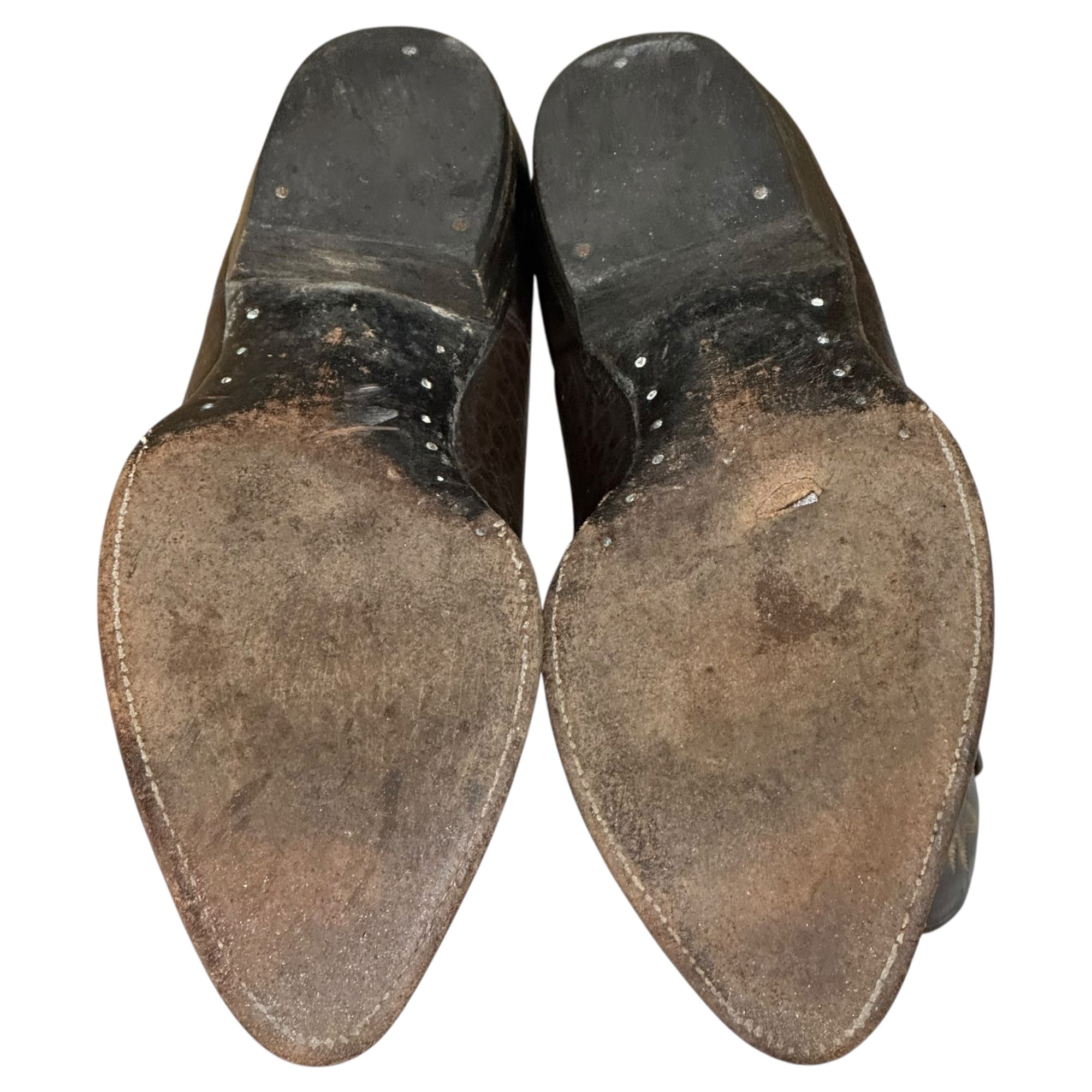 Cowtown(カウタウン) MEXICO MADE VINTAGE WESTERN BOOTS ヴィンテージ ウエスタン ブーツ D9(27cm程度) ブラウン メキシコ製