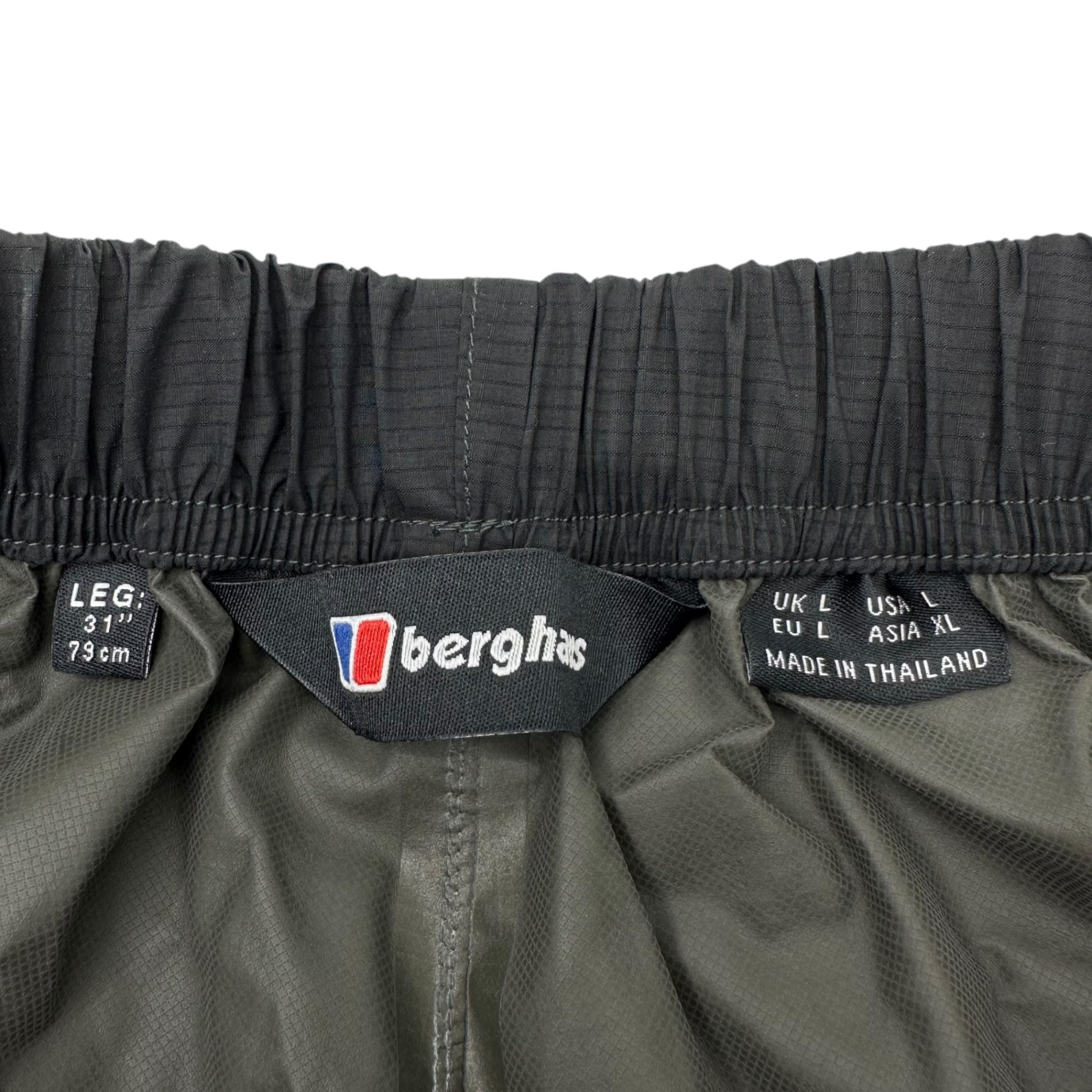 berghaus(バーグハウス) LT HIKE HS OVRTRS AM レイン ナイロン パンツ 21535 XL ブラック