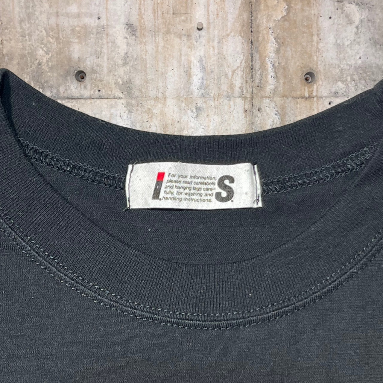 i.s. ISSEY MIYAKE(アイエス イッセイミヤケ) 90's "i.s."logo print T-shirt/ロゴプリントTシャツ M IS31-JK902 IS